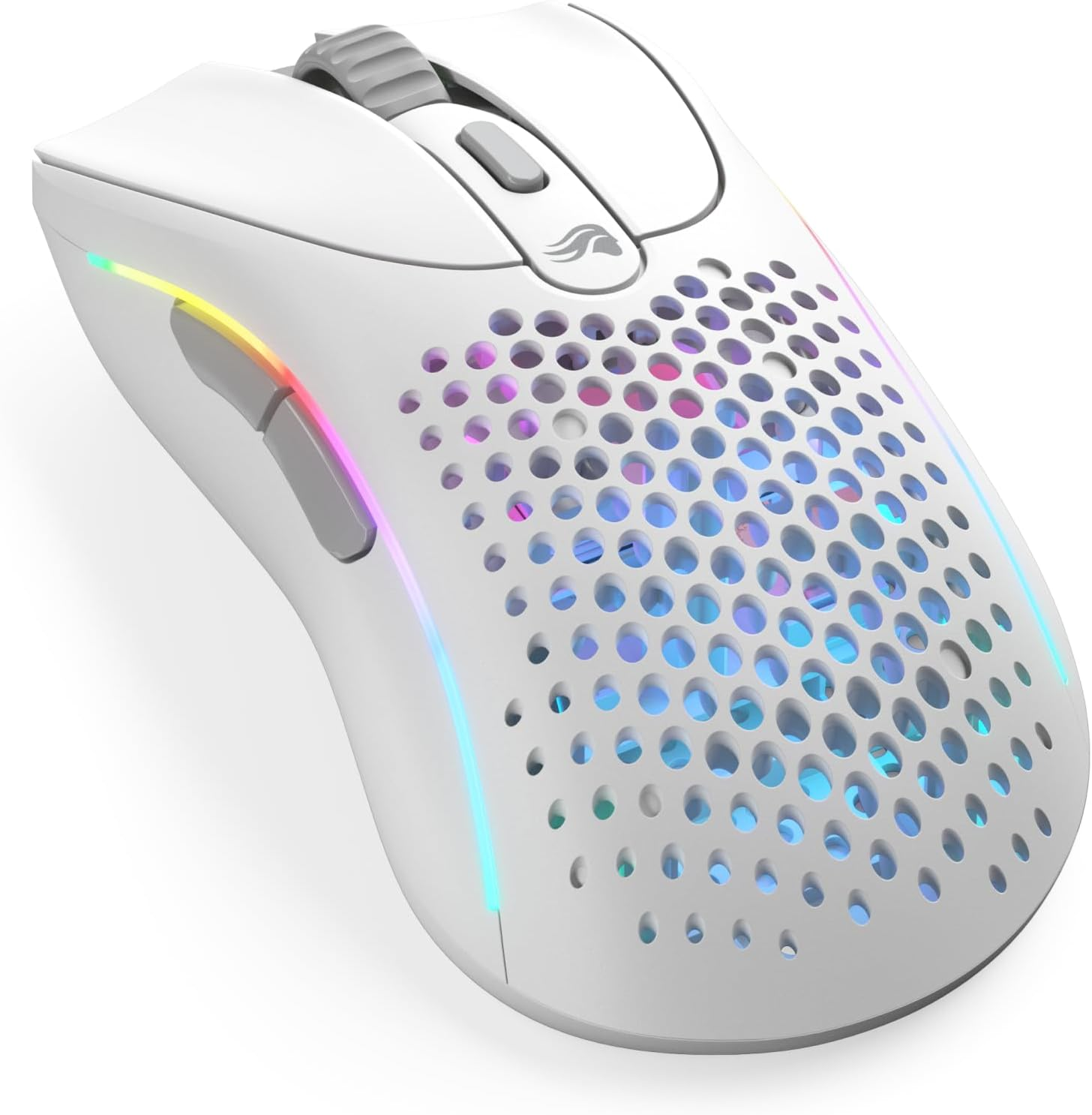 Glorious Gaming Model D 2 Wireless Gaming Mouse - Super Light 66G, up to 210H Battery, 26K Opt. Sensor, 6 Program Buttons, 80 Million Clicks, FPS, MMO, MOBA - Matte White