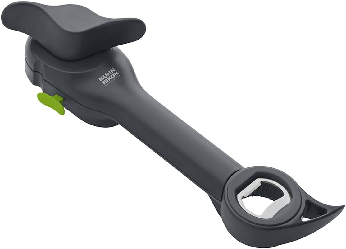 Kuhn Rikon 5-In-1 Can, Jar & Bottle Opener. Self-Attaching Can Opener with Lid-Lifter for Weak Hands - 3 Year Guarantee
