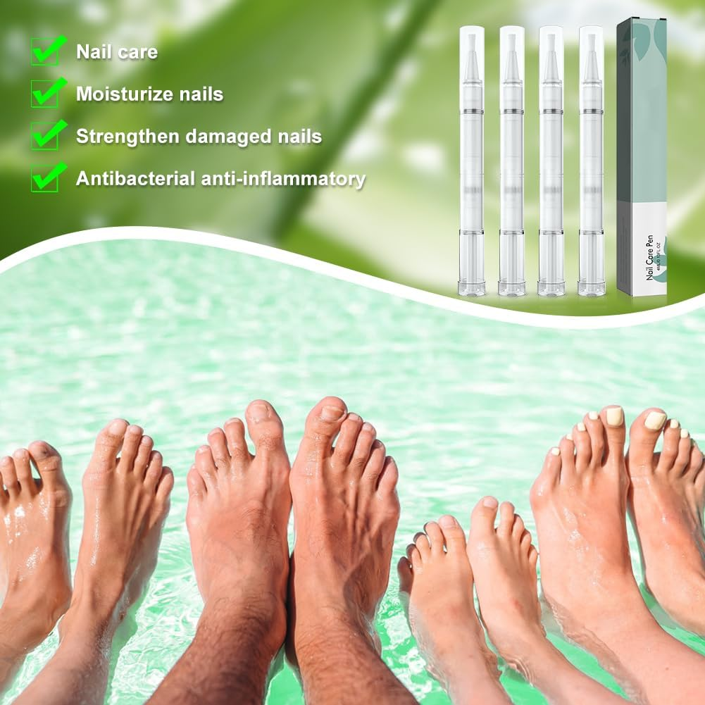 1 X Nail Care Pen, Nail Care Pen Nail Fungus Pen Austria Nail Care Pen with Tea Tree Oil, Aloe Vera & Vitamin E, Nail Care Pen for Nourished Fingernails and Toenails Promote Nail Growth image number 1