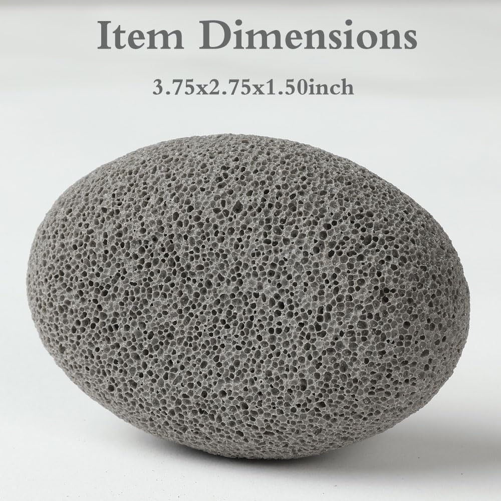 Foot Pumice Stone for Feet, Borogo Lava Pedicure Tools Hard Skin Callus Remover for Feet and Hands - Remove Dead Skin, Heels, Elbows image number 3