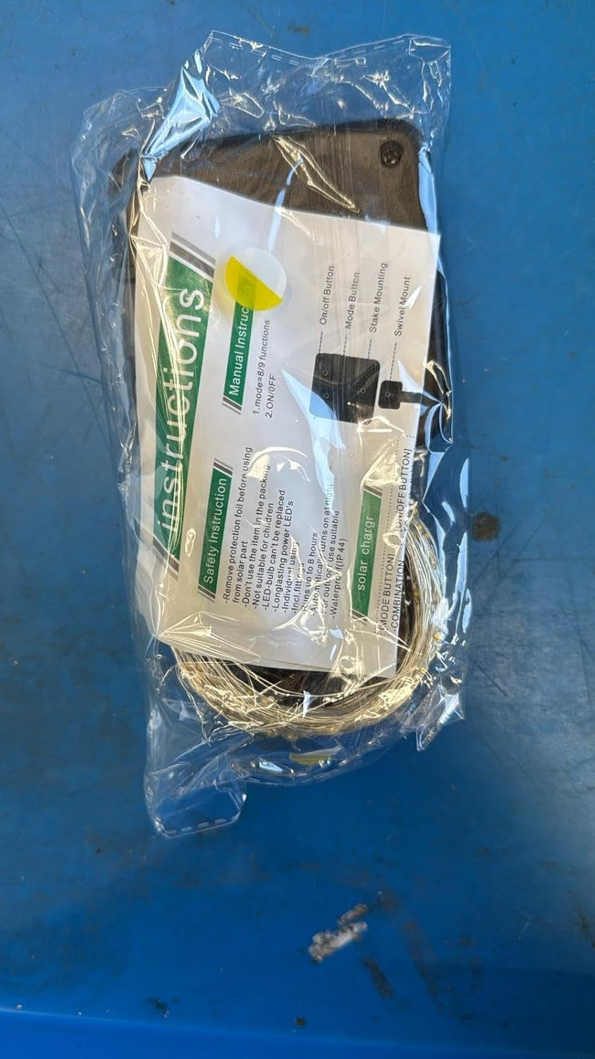 EZONEDEAL Solar Fairy Lights Outdoor,12M 300LED Solar Garden Lights 8 Modes Waterproof Copper Wire Decorative Solar String Lights for Patio,Gate,Trees,Wedding,Party,Home,Garden (12M)