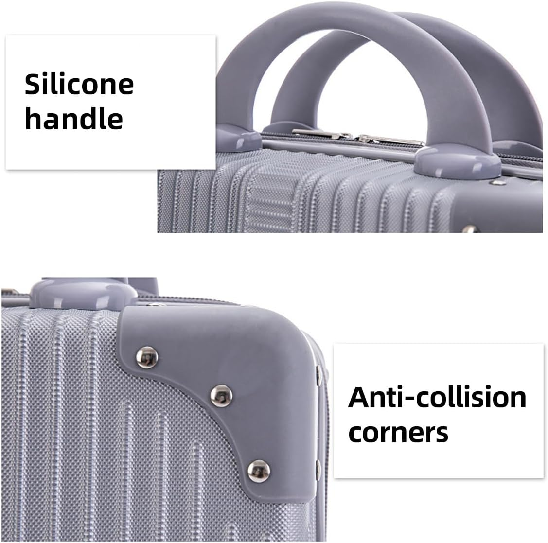 AIMALL 14-Inch Women'S Lightweight Luggage Case, Mini Boarding Cosmetic Case, Simple Large Capacity Portable Storage, Dimensions 11.8X10.2X5.9 Inches