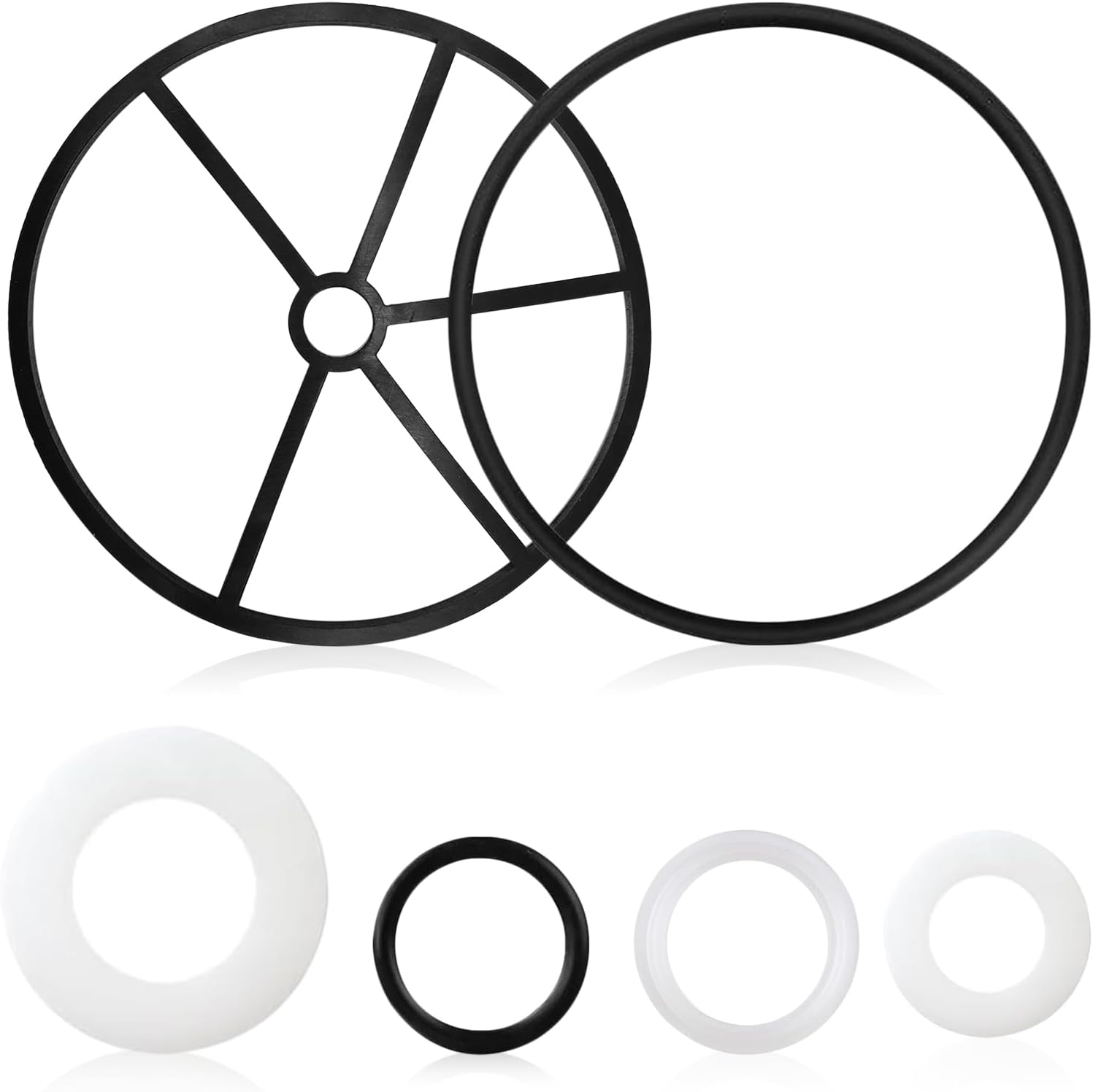 Replacement Sealing Ring Pool Pump, Bestway Flowclear Seal for Sand Filter System 6-Way Valve Rubber Pool Seal Flowclear Replacement Parts Compatible with Hayward Vario-Flo XL Valve Filter image number 1