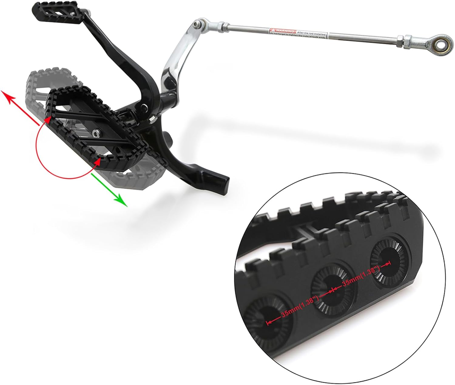 Softail Standard Extended Forward Control W/Mx Mini Rider Floorboard for Harley Street Bob FXBB 114 FXBBS Low Rider FXLR 107 FXLRS 117 2018-2023 2024(W/ 2161-BK) - W/ 2161-Bk image number 5