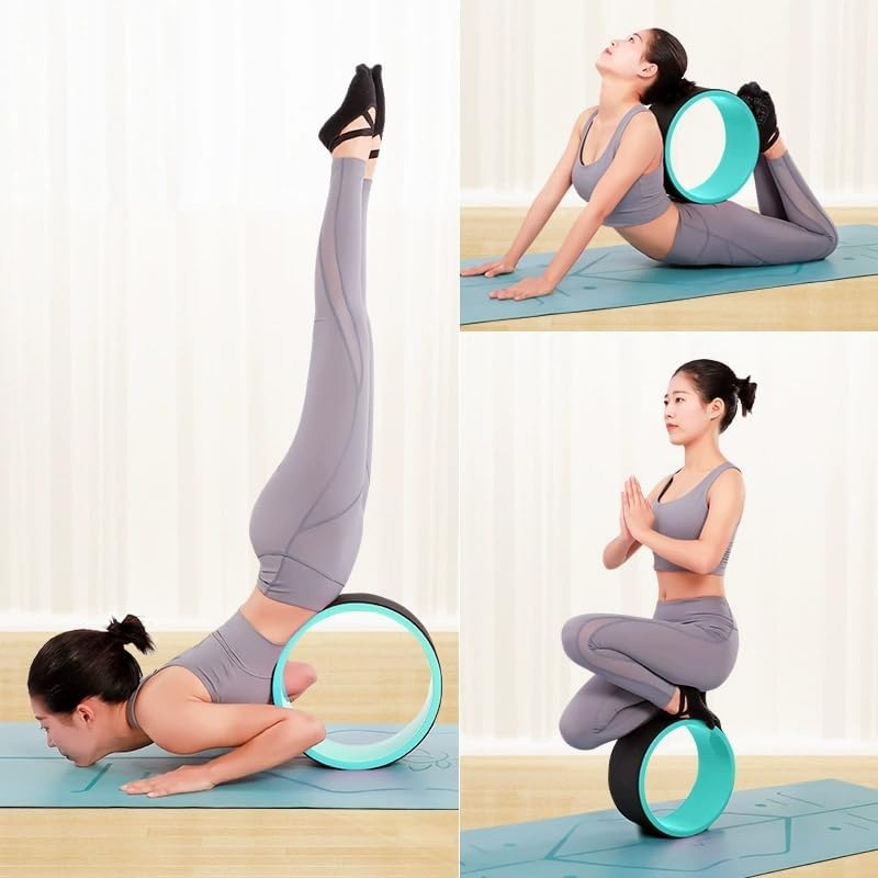 Wheel Foam Roller - Targeted Back Foam Roller for Neck & Back Pain Relief, Deep Tissue Muscle Massage, Trigger Point round Design - High Density Tool for Physical Therapy and Exercise image number 6