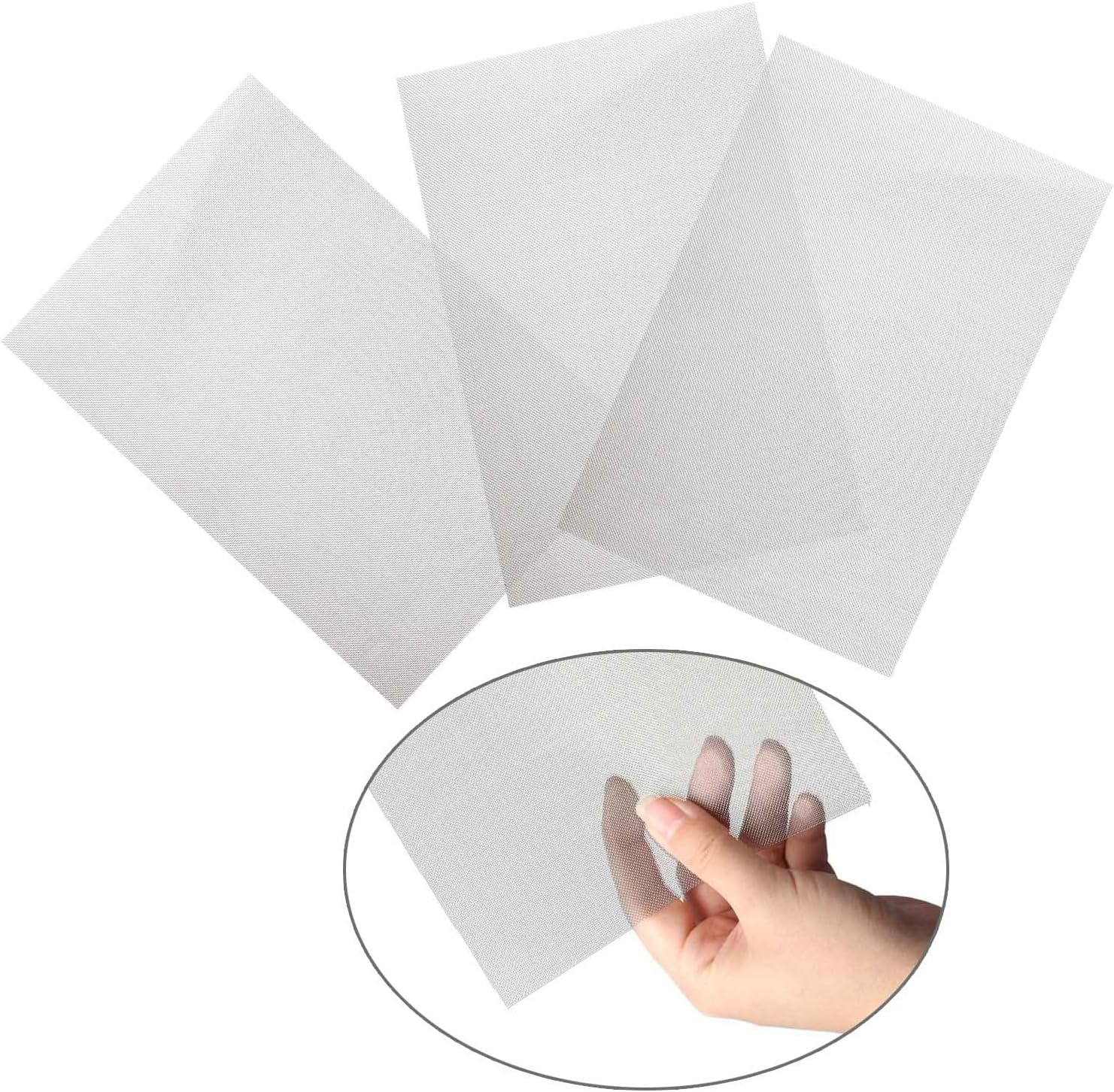 4-Pack Stainless Steel Mesh Sheets - A4 Size (21X30Cm) 20 Mesh Metal Grid | Heavy Duty Bug Screen & Rodent Barrier for Chicken Coops, Vents image number 2