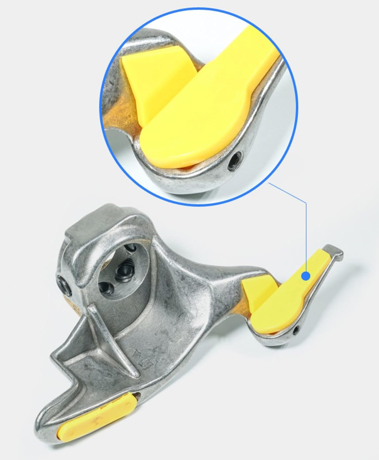 28MM Manual Tire Changer Tool, Mount Head, Motorcycle Car Steel Tyre Changer Mount Demount Duck Head Accessory with 3 Rubber Pads image number 1