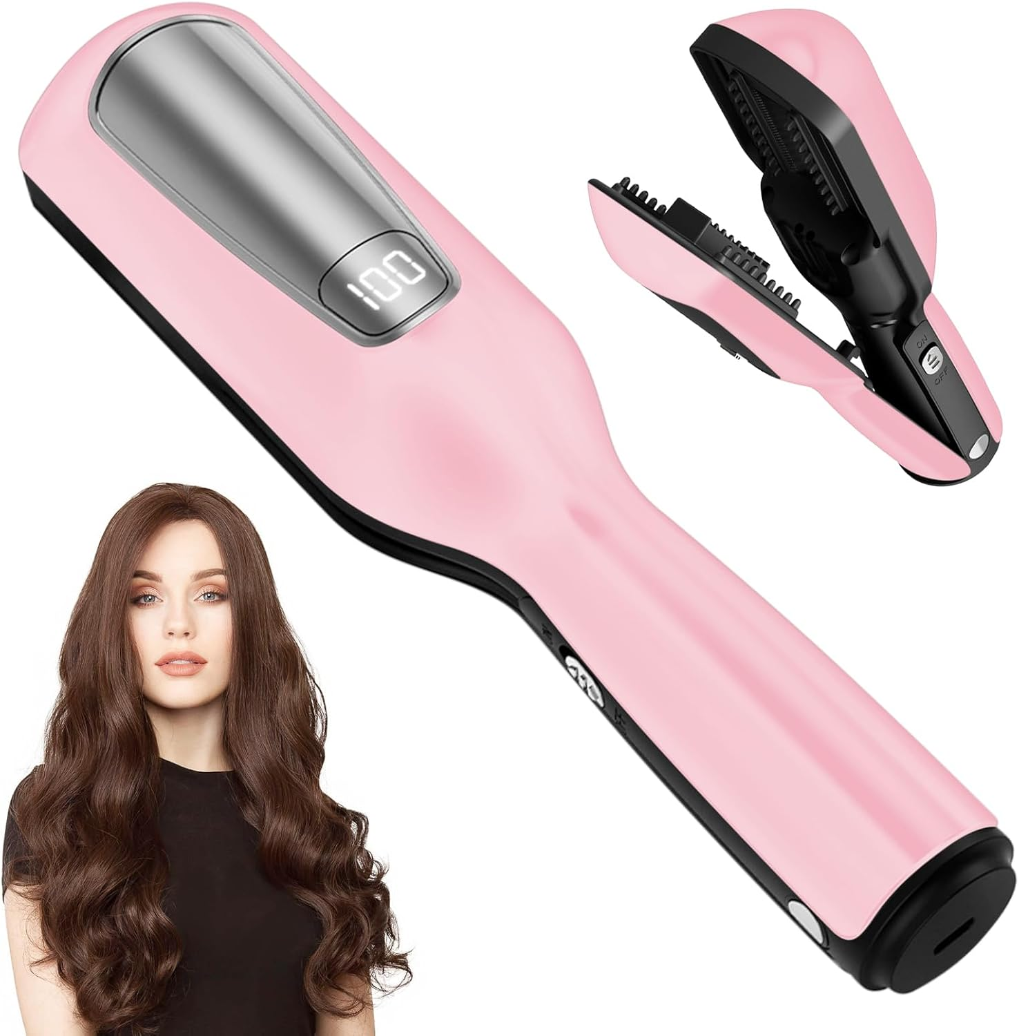 Split End Remover, Mini Cordless Hair Trimmer with Split Ends, Removes Split Ends and Broken Hair Ends Quickly and Effectively, with LED Indicator, Portable Wireless Split Ends Hair Trimmer Removes image number 6
