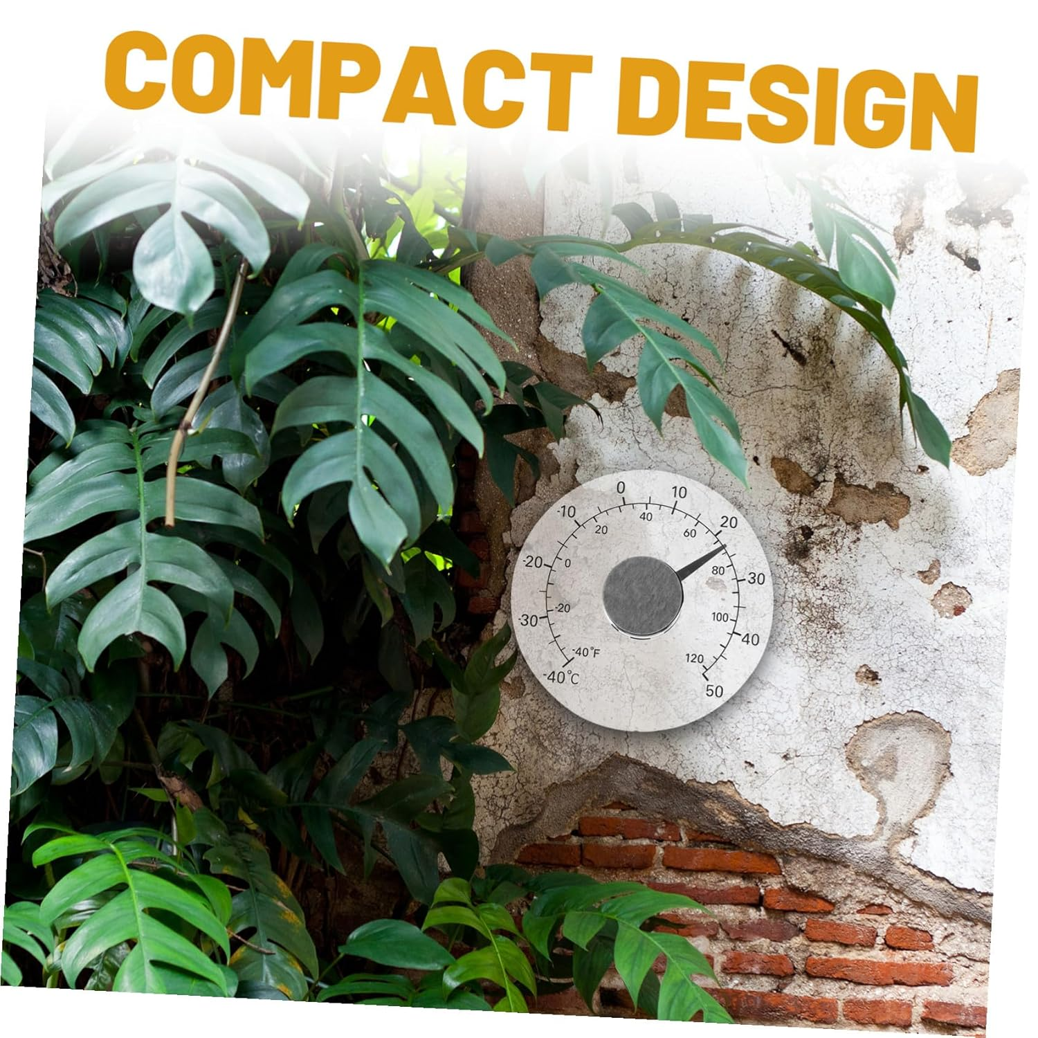 Milisten Waterproof Outdoor Temperature Thermometer, Window Glass Adhesive Temperature Gauge for Home and Greenhouse, Accurate Weather Station Thermometer for Indoor and Outdoor Use image number 1