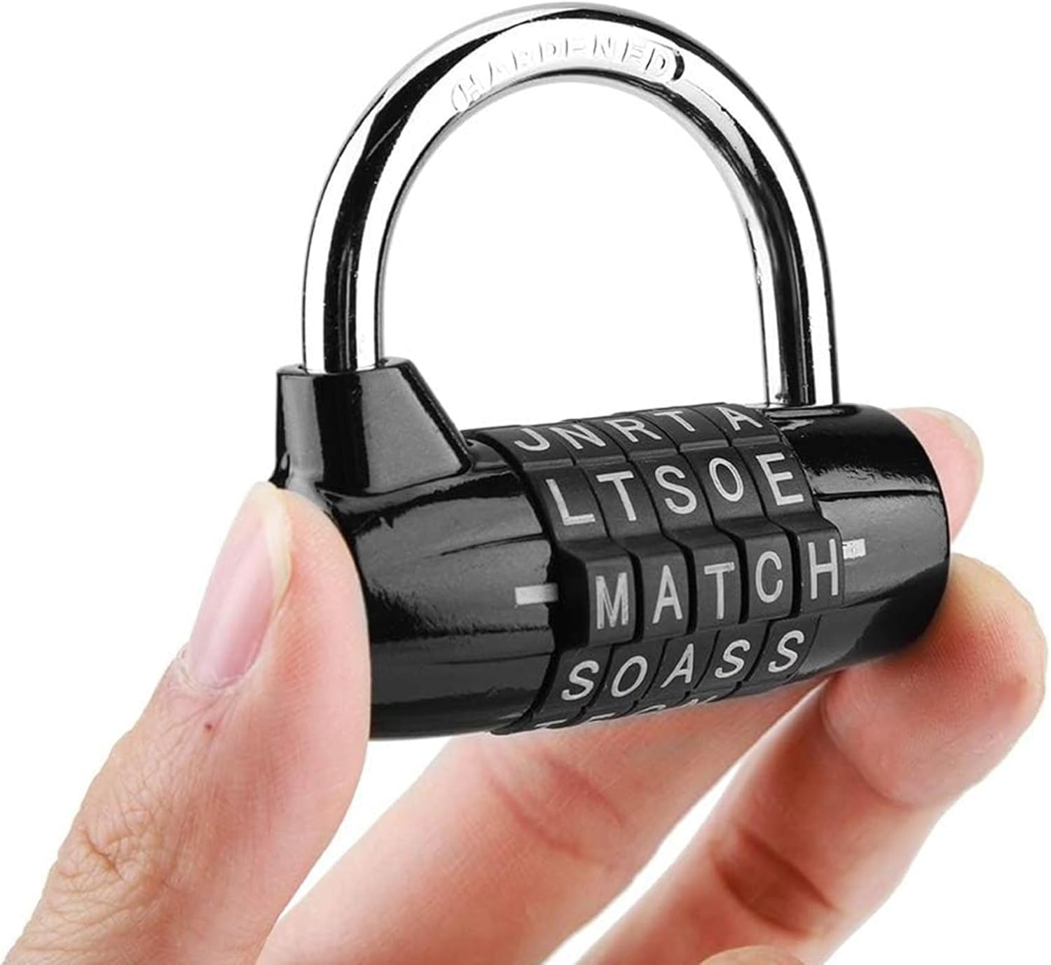 Combination Lock, 5 Letter Combination Padlock, Luggage Lock, Travel Lock, Safety Padlock Keyless Resettable Metal Lock for School Gym Locker, Sports Locker, Fence, Toolbox, Case, Hasp Storage