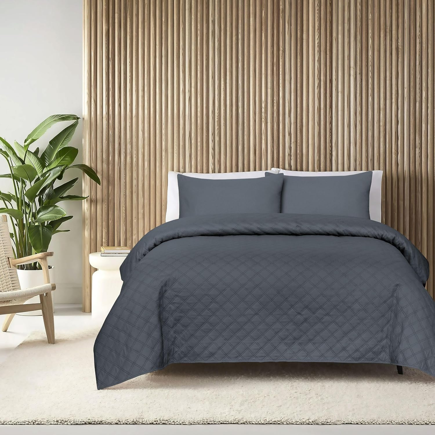 Bedding Comforter Sets &ndash; Microfiber Lightweight Summer Comforter Bed Set &ndash; Comforters & Sets- Light Sage Bedspreads and Coverlets- Bedding & Linen (3Pc, Super King)