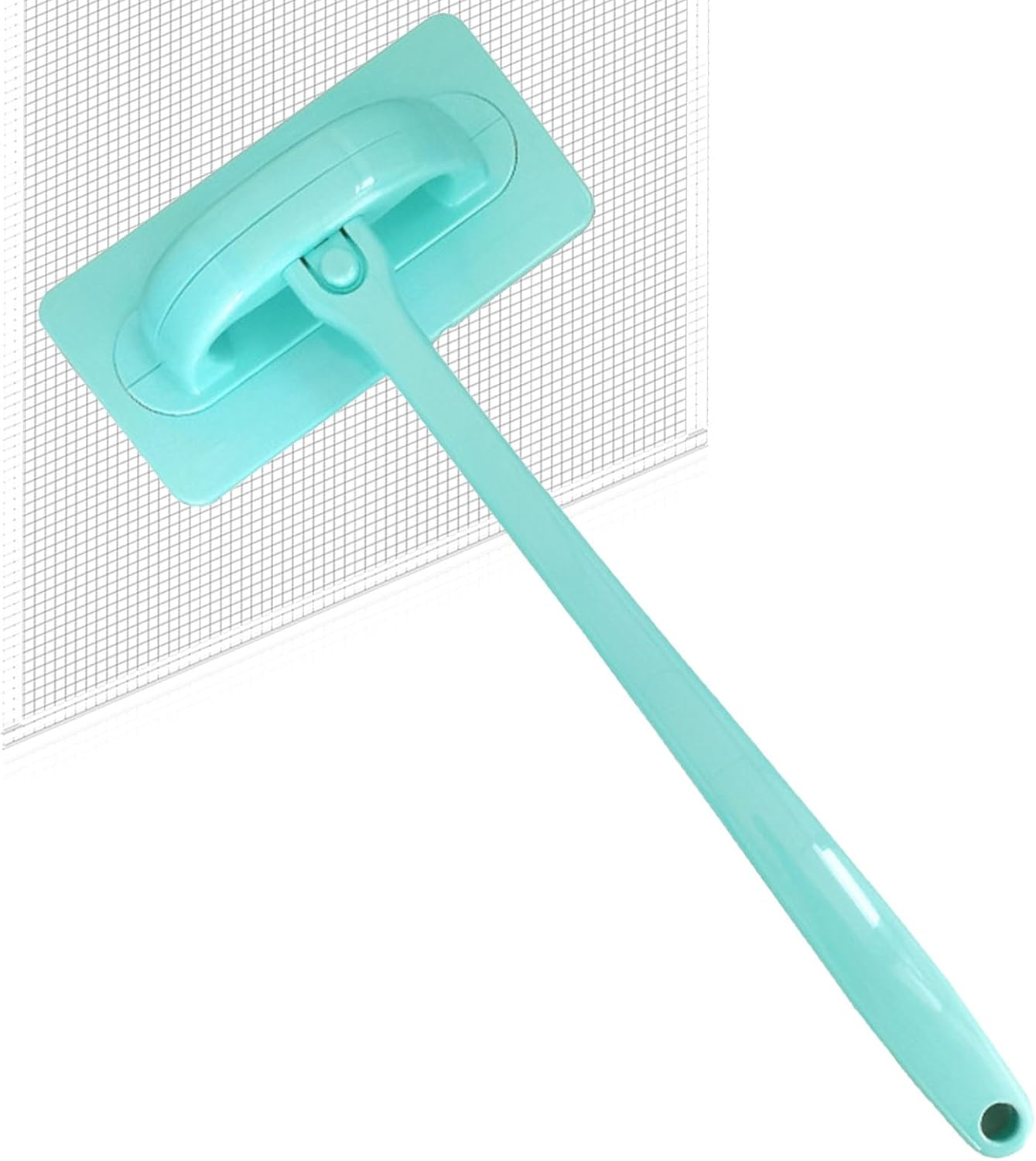 Window Grille Cleaning Brush, Brush for Fly Screens, Windows, Disassembly-Free, Mosquito Net Brush, Removable Handle, Wet and Dry Function image number 2