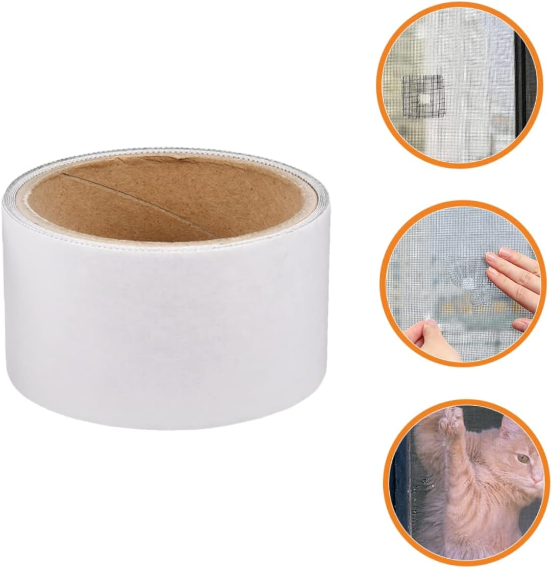COHEALI Window Screen Repair Tape Mesh Repair Tape Net Door Fix Patch Self-Adhesive Gray Screen Door for Household image number 1