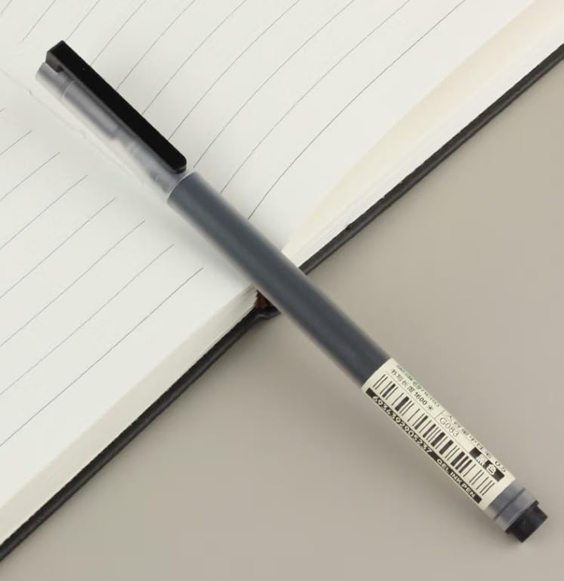 10 Pcs 0.5Mm Black Smooth Gel Fineliner Rollerball Pens Extra Large Ink Capacity Fine Ball Point Black Ink Use for School Office Writing Drawing Sketching image number 2