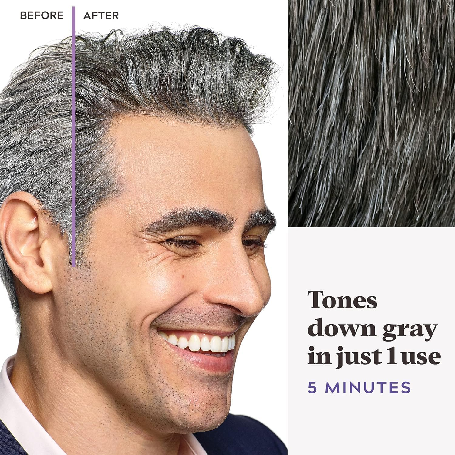 Touch of Grey T45 Hair Colour Dark Brown Grey 40G image number 2