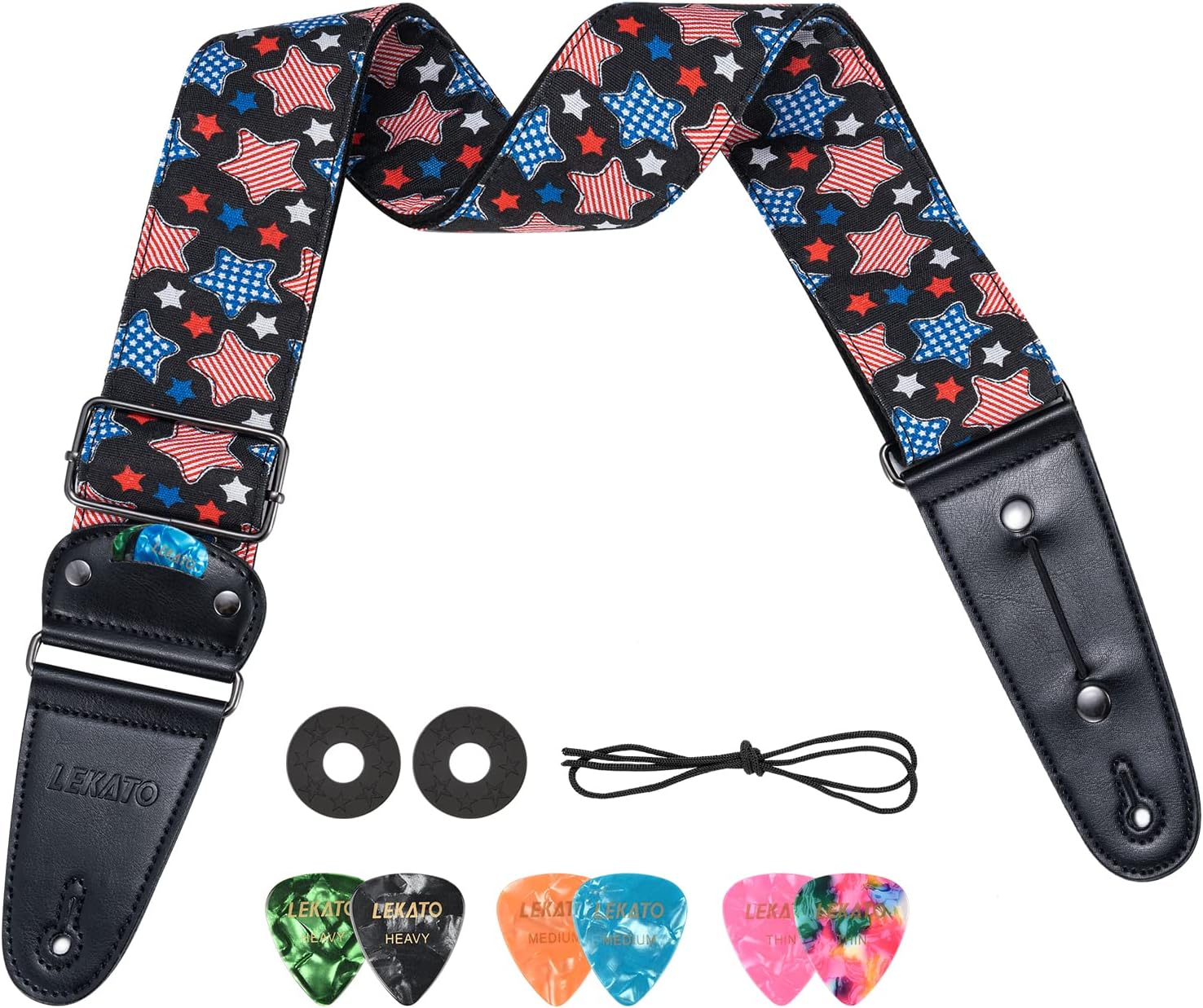 LEKATO LGS-9 Guitar Straps image number 5