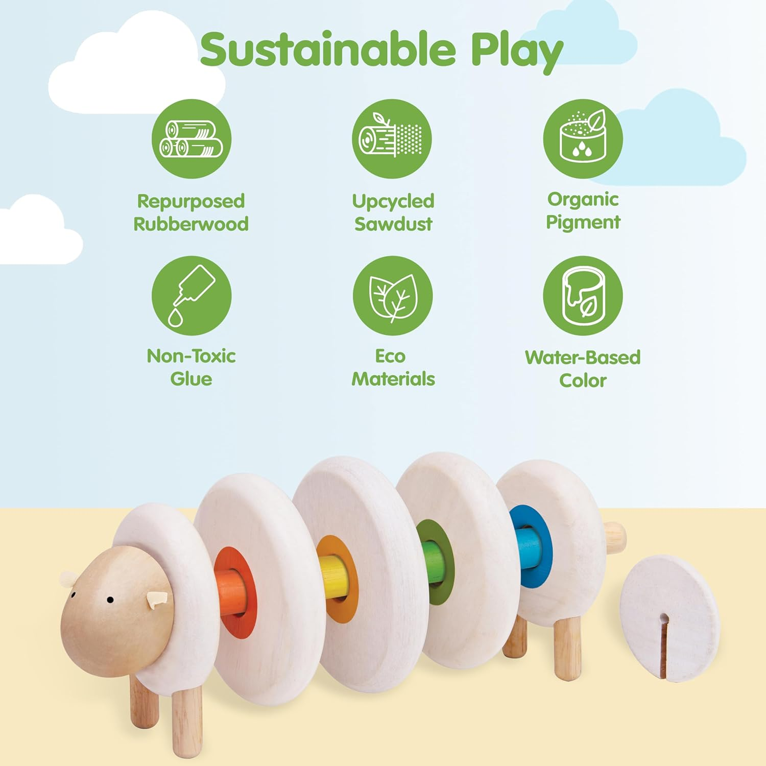 Plantoys - Lacing Sheep image number 2