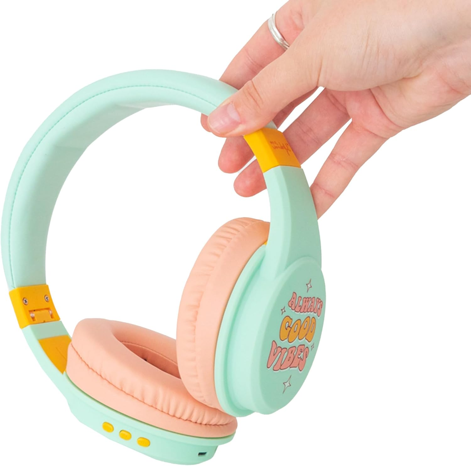 WONDEE Mr Wonderful Gifts Wireless Bluetooth Headphones Sound Quality with Exclusive and Cheerful Design Noise Cancelling Headphones Fitness Headphones image number 4