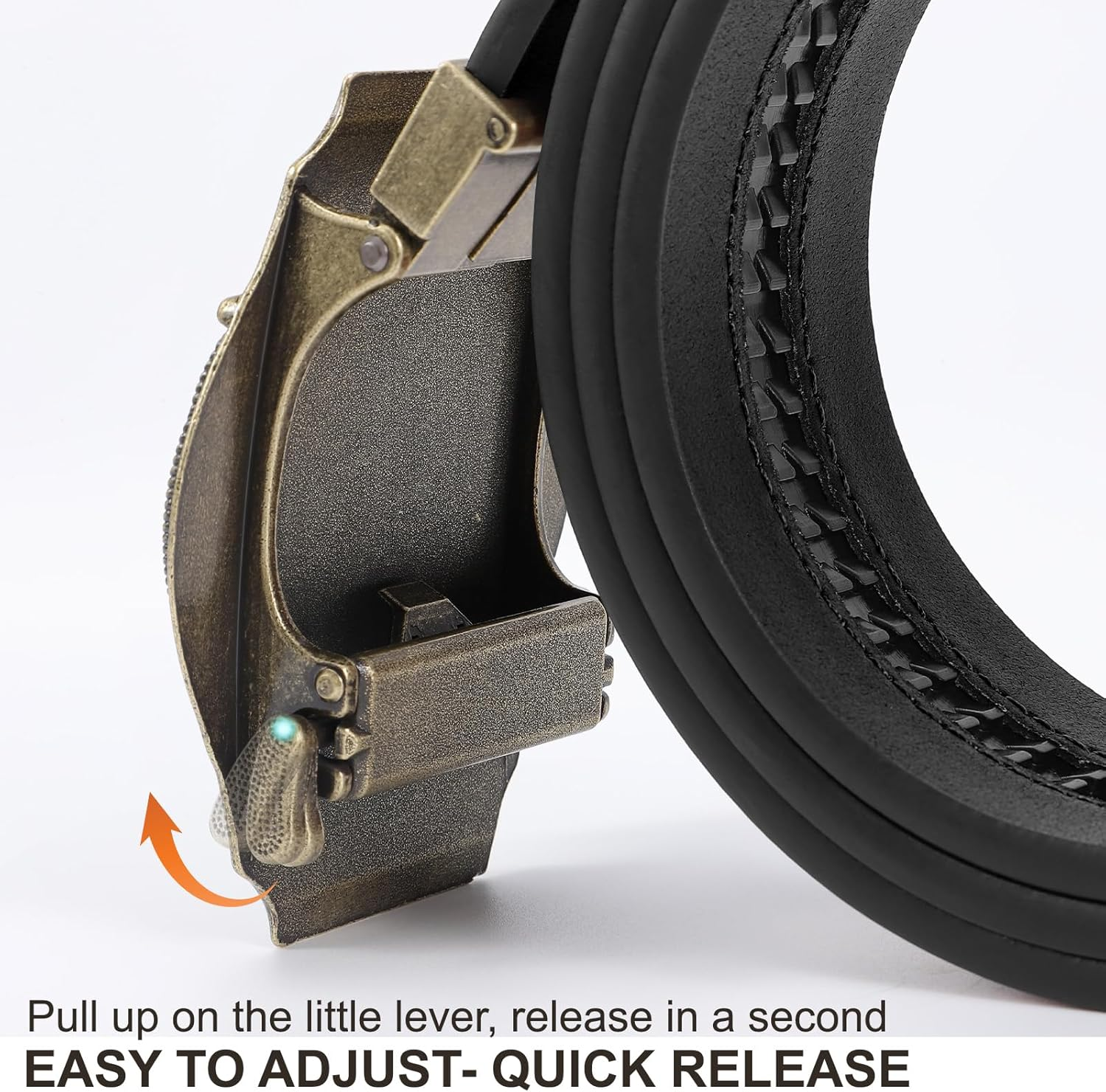 SANSTHS Ratchet Cowboy Belt, Western Ratchet Belts for Men Ratchet Western Belt with Automatic Cowboy Buckle