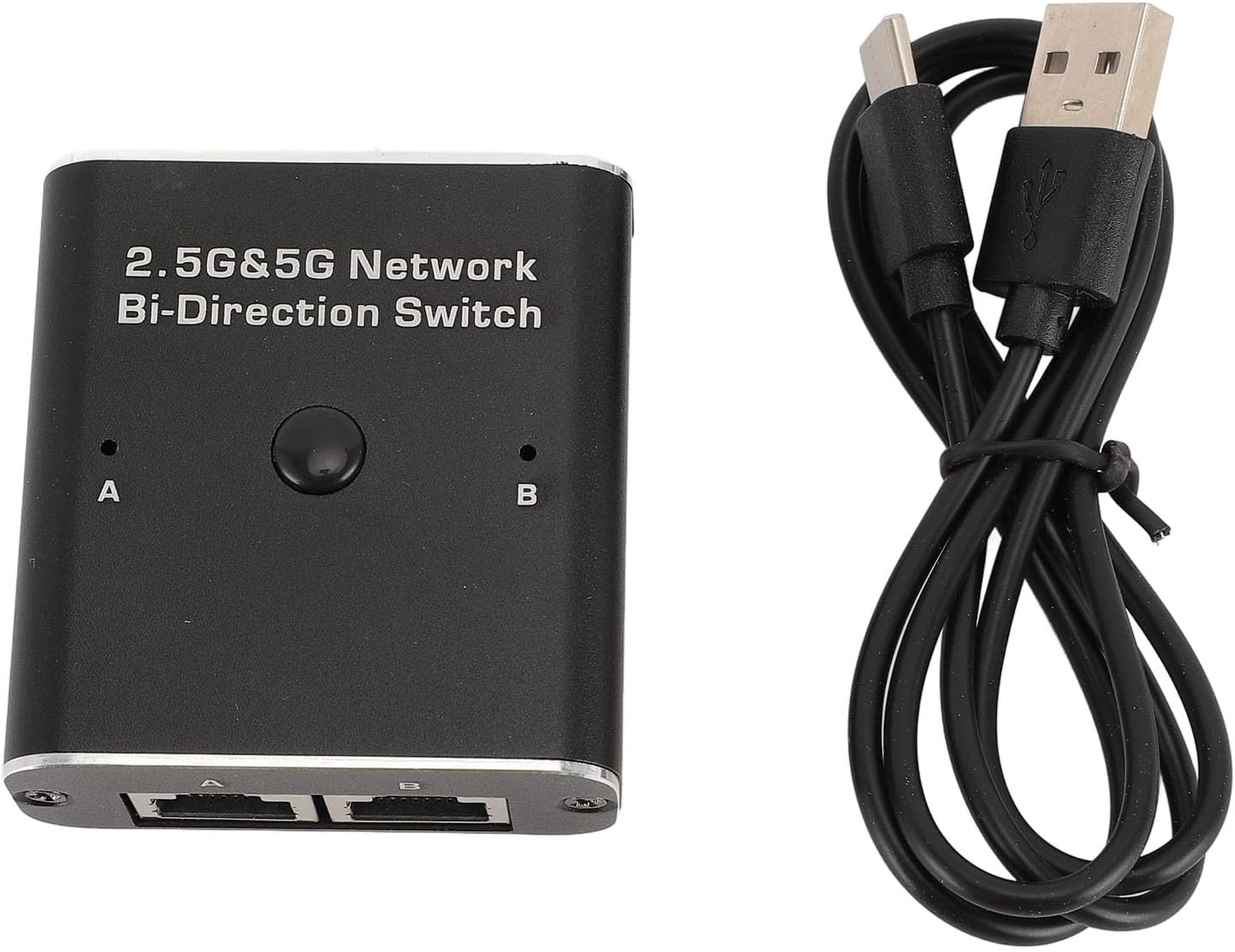 2 Port 2.5G Switch, 2 Port RJ45 Network Switch, 2.5G 5G Network Bidirection Switch 2 in 1 Out or 1 in 2 Out Two Way 2 Port RJ45 Internal External Networking Switcher Adapter image number 2