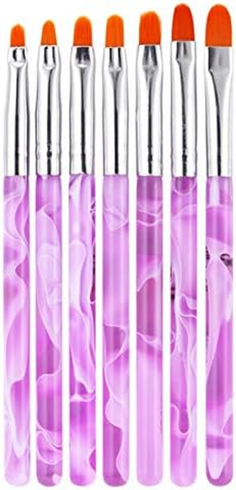 7Pcs / Lot Nail Art Brush Pens Nail Painting Drawing Brushes Set Manicure Tools Set Kit 14Cm Zhengpingpai
