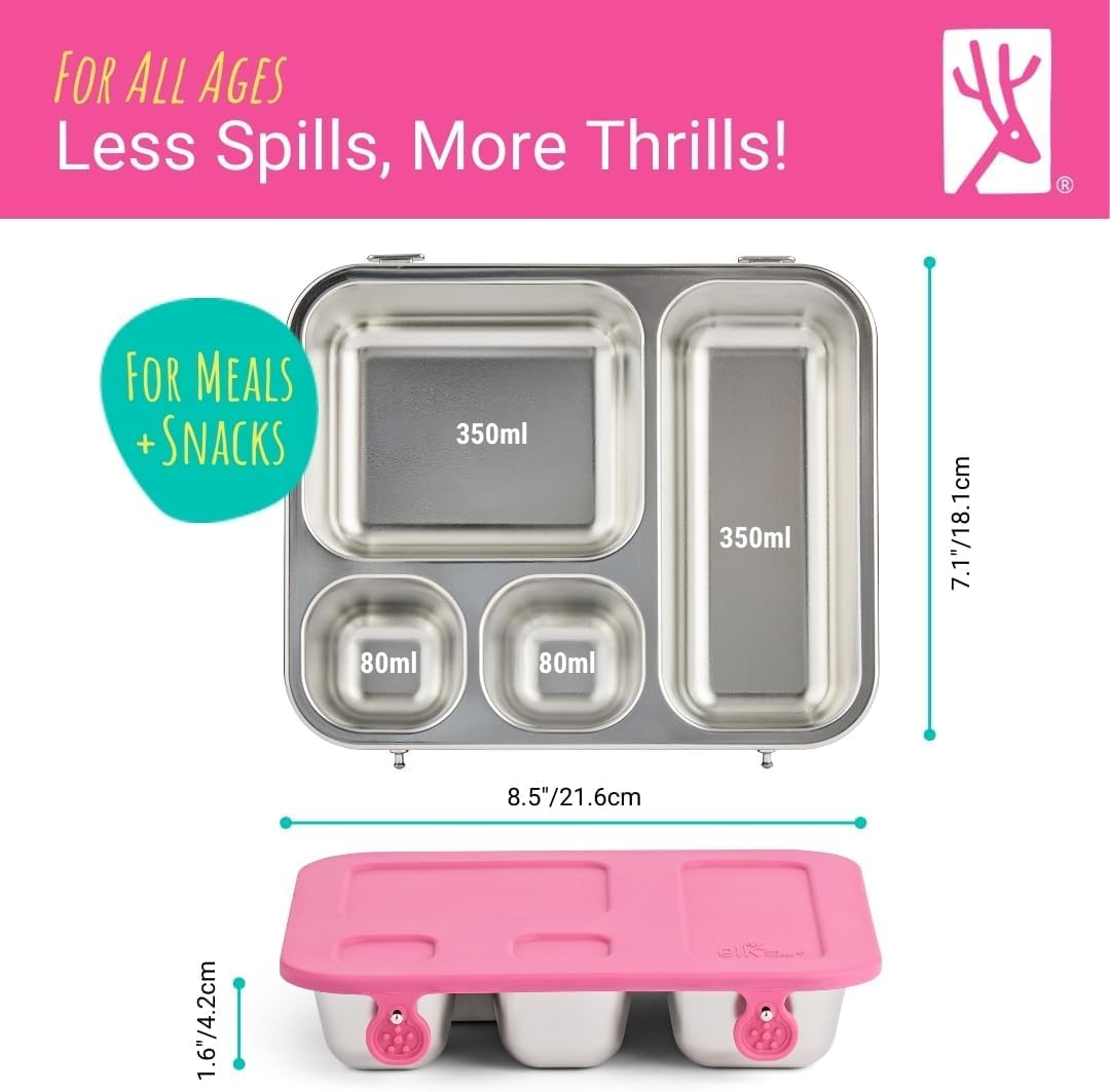Stainless Steel Bento Lunchbox - Blush image number 6