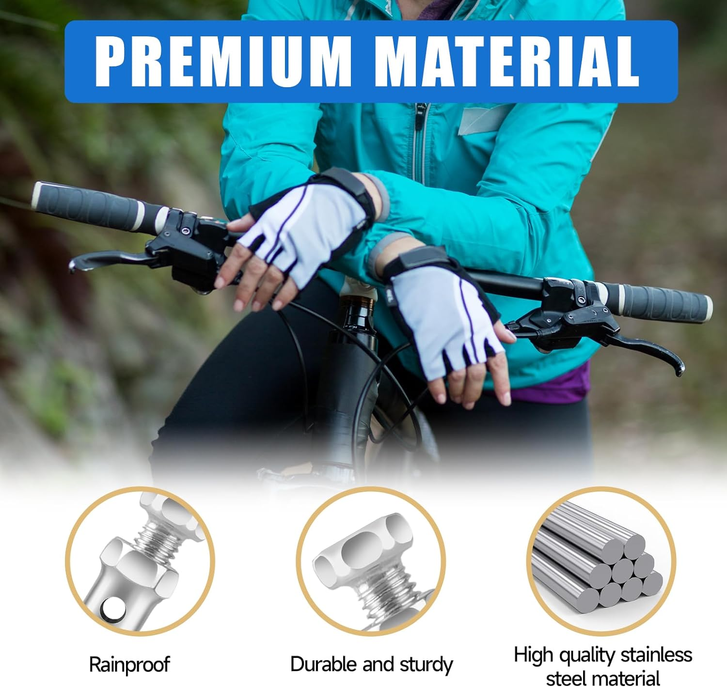 20 Pack 1/8" Universal Throttle Cable Ends Stop Throttle Brake Cable Parts Lock Clamps for Go Kart Motorcycle Motorized Bike Lawn Mower image number 5