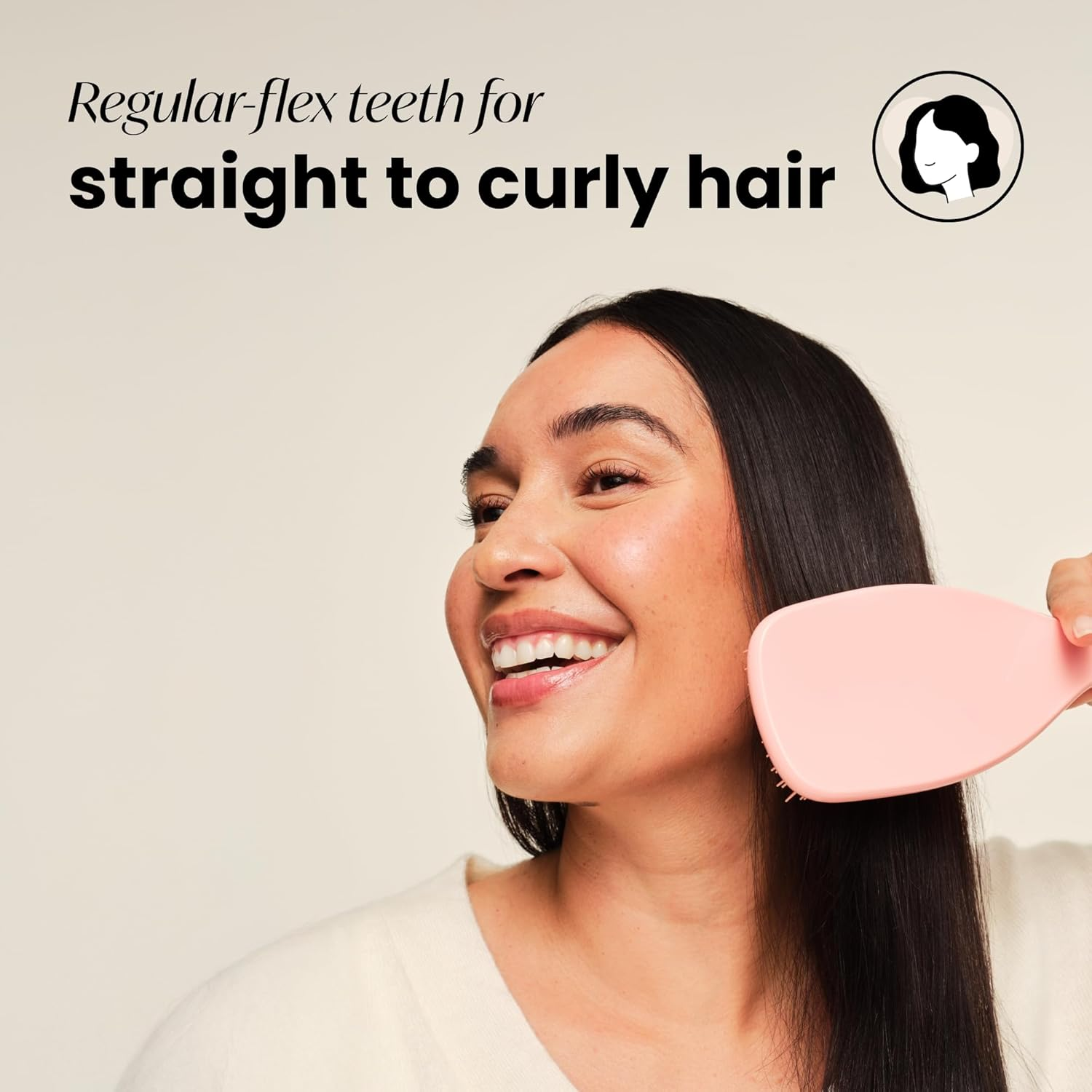 Tangle Teezer Wet Detangler, Large, Peach Glow image number 2