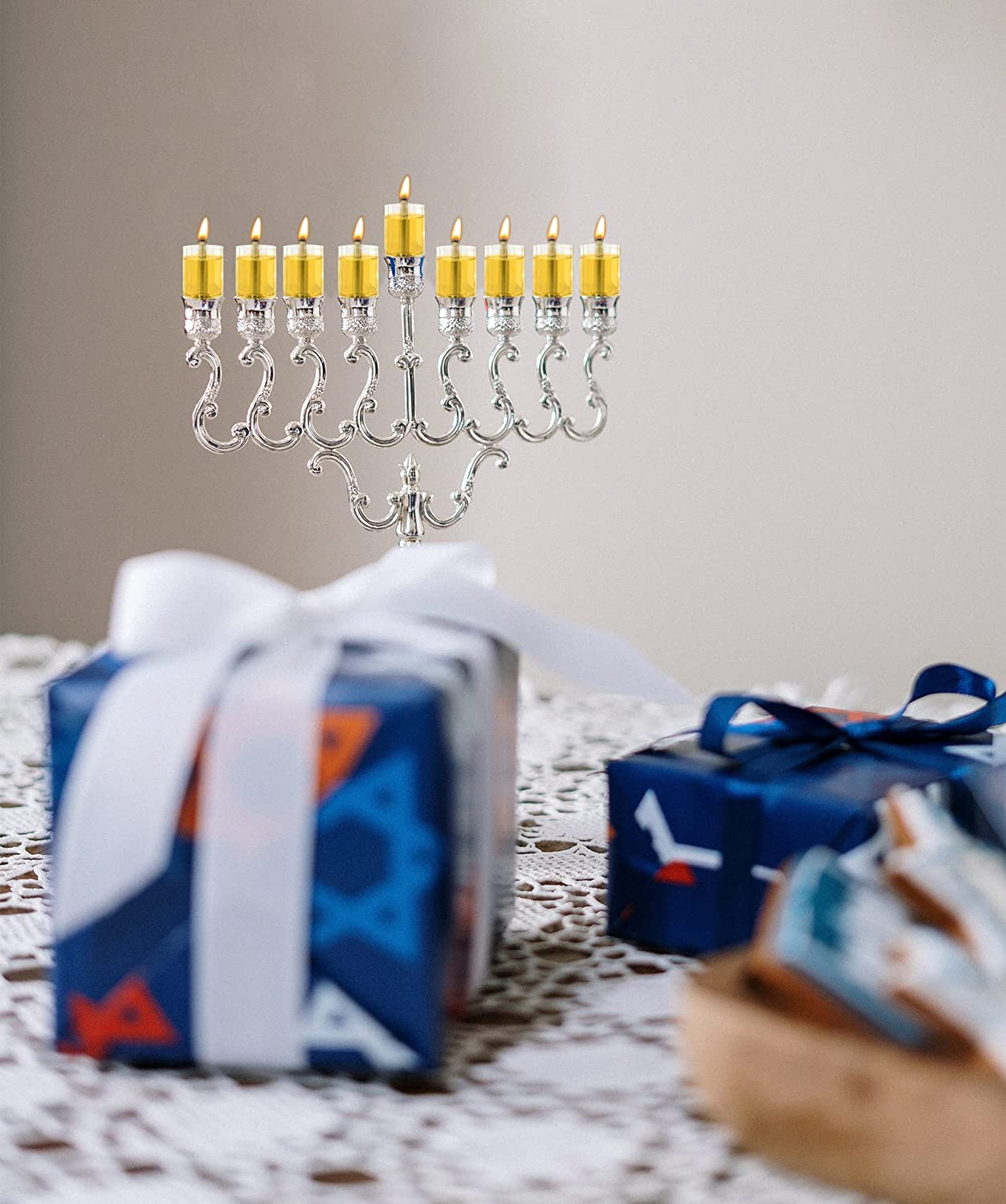 Ner Mitzvah Chanukah Menorah Oil Glass Cups - Glass Oil Insert Cups for Menorahs - #9 (9 Pack) image number 5