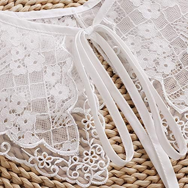 Women'S Lace Neck Ruff Collar Mini Cape Lace Lace Shawl image number 2