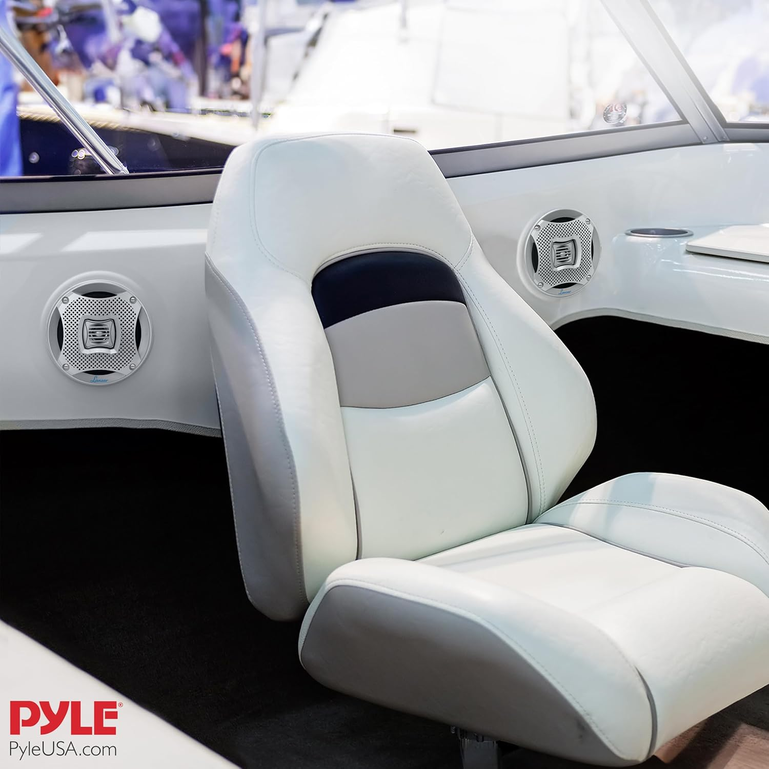 Lanzar AQ5CXS 400 Watts 5.25-Inch 2-Way Marine Speakers Silver image number 6