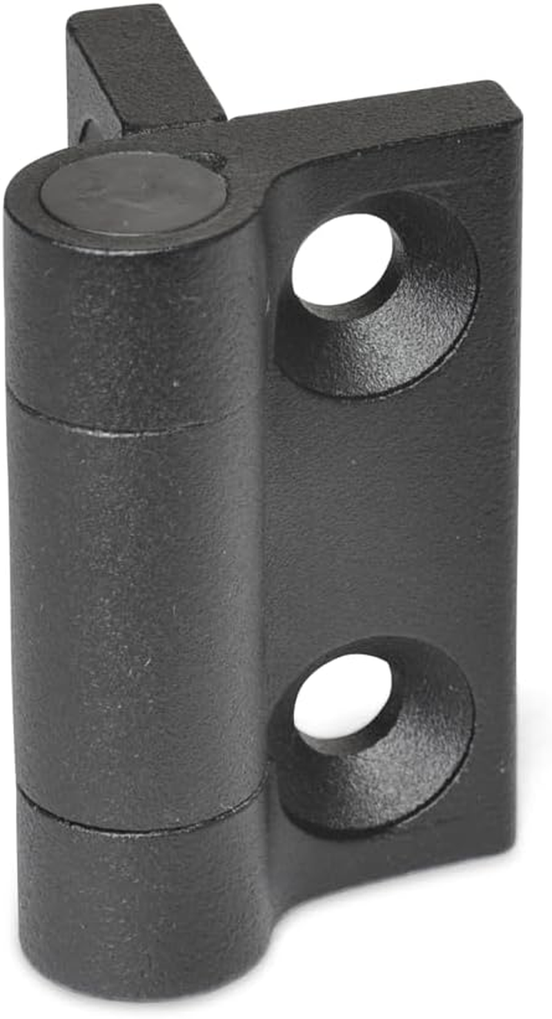 Ganter Normelemente Spring Hinge, Hinge with Spring Return, GN 437.3-ZD-60-60-L2-SW, Die-Cast Zinc, 60 X 60 Mm, Closing image number 3