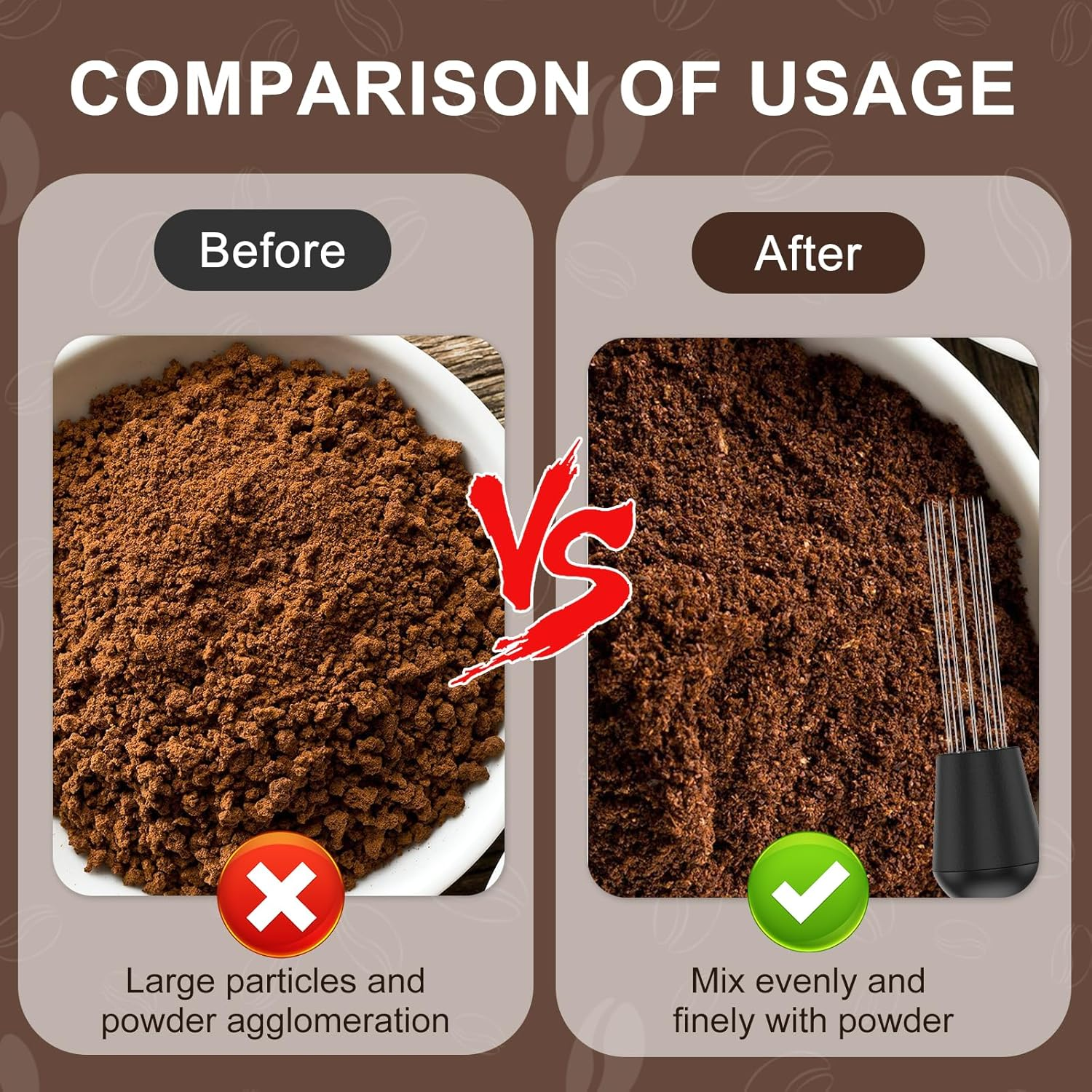 Coffee Tamper Set 51Mm Espresso Accessories Kit, Stainless Steel Spring Loaded Calibrated Adjustable Fits Espresso Coffee Machines and 51 Mm Portafilters image number 4