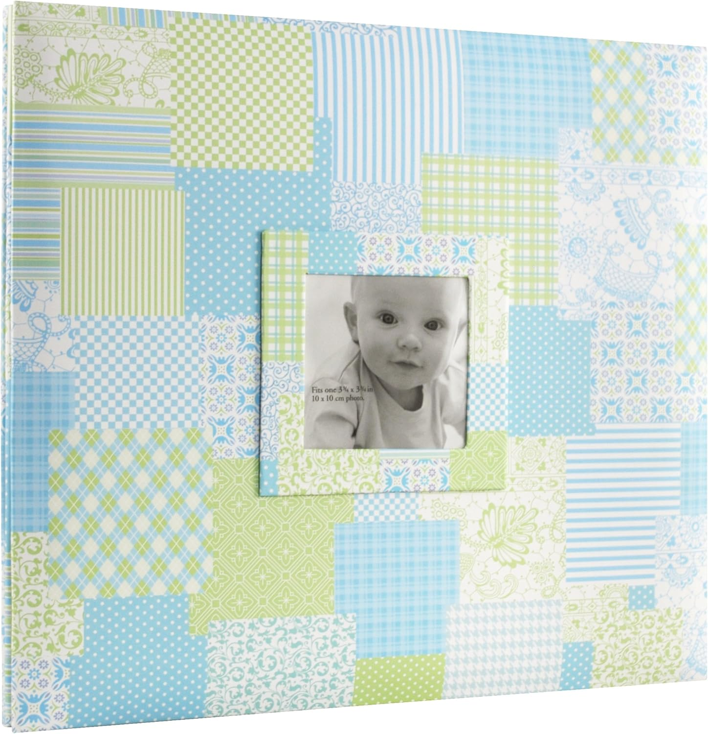 MBI Paper Baby Post Bound Scrapbook W/Window 12-Inch X 12-Inch, Blue image number 3