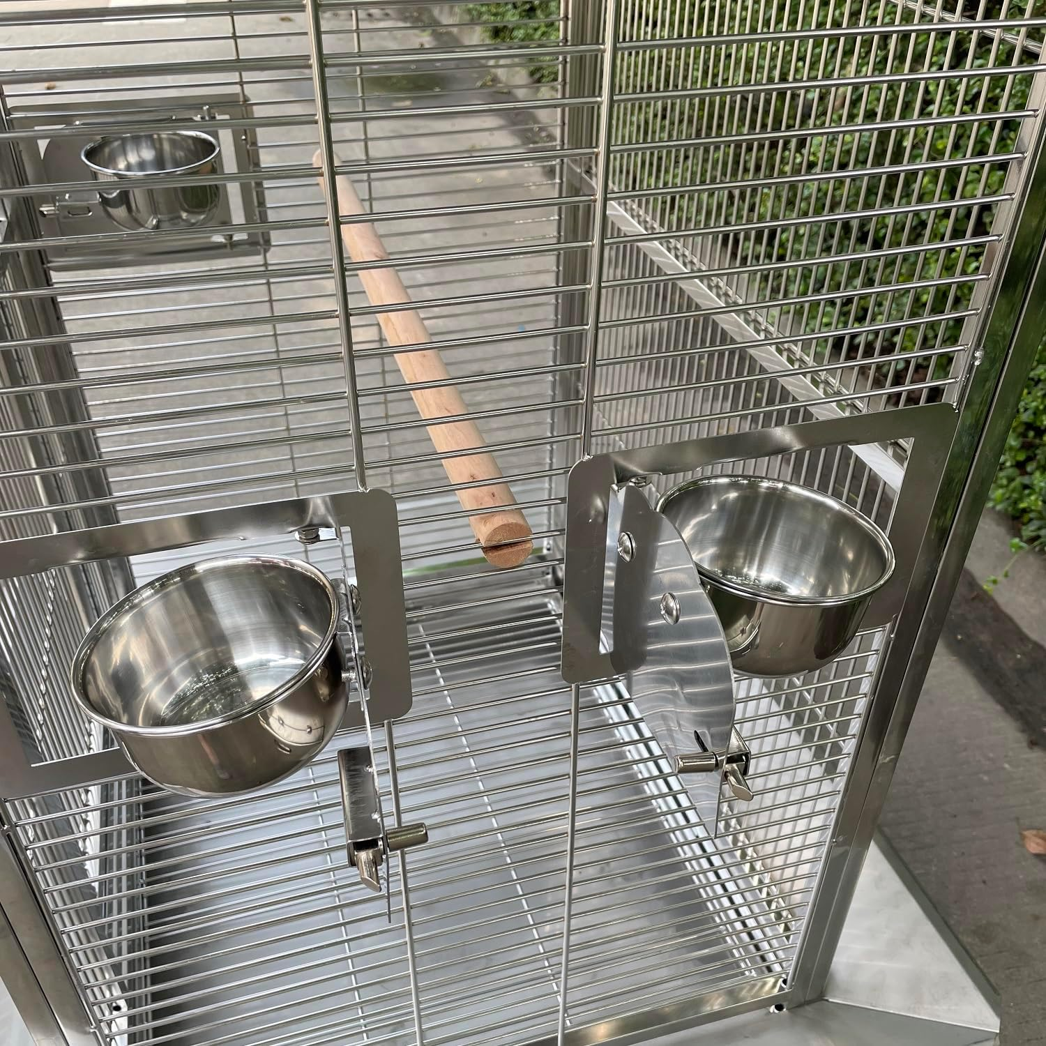 BMWPET SUS201 Stainless Steel PLAYTOP Style Bird CAGE Parrot CAGE 150Cm image number 1