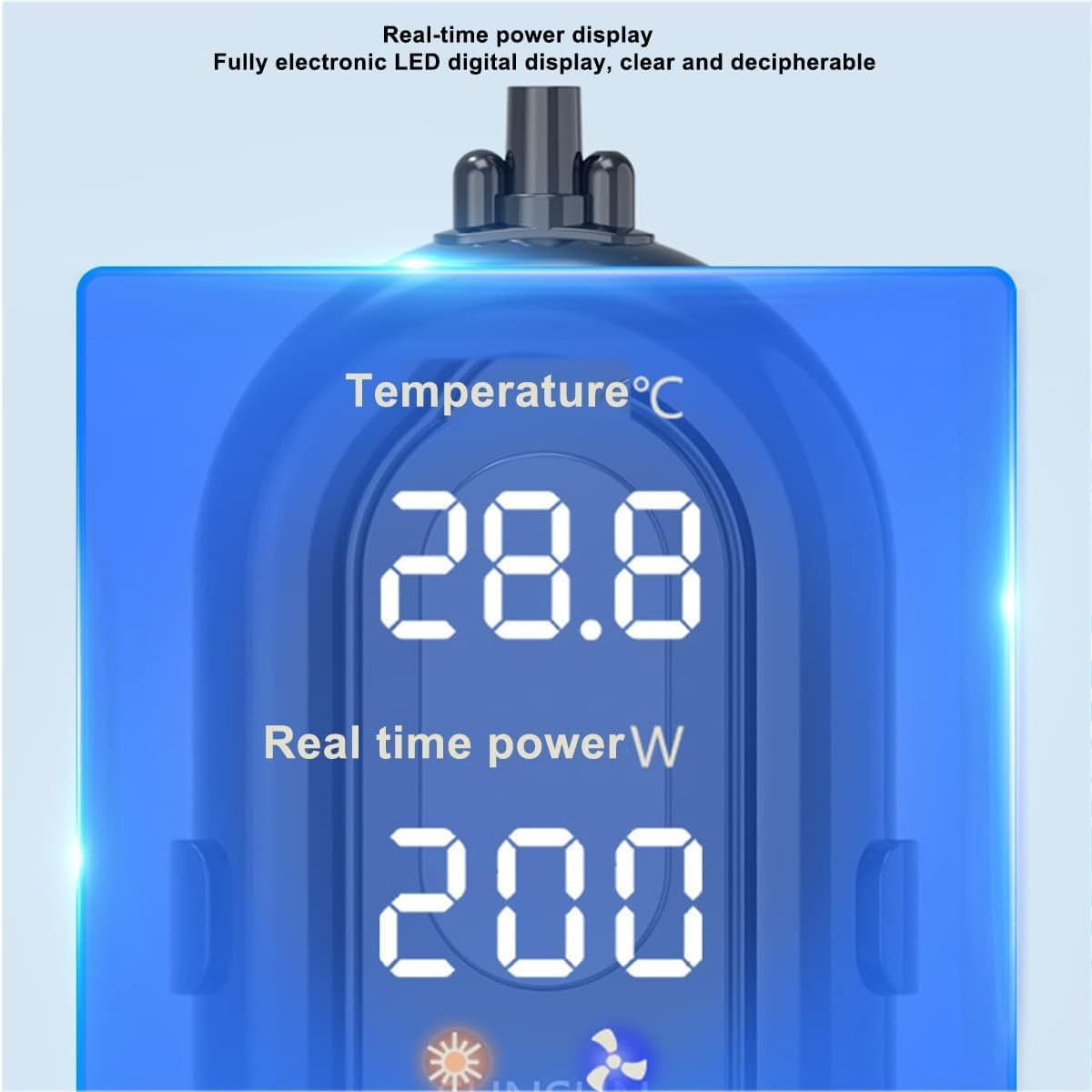 AIMALL Sensen Fish Tank Heating Rod, Automatic Constant Temperature Aquarium Heater, Frequency Conversion, Power-Saving, Explosion-Proof, 13.4X3.35X1.97 Inches image number 2