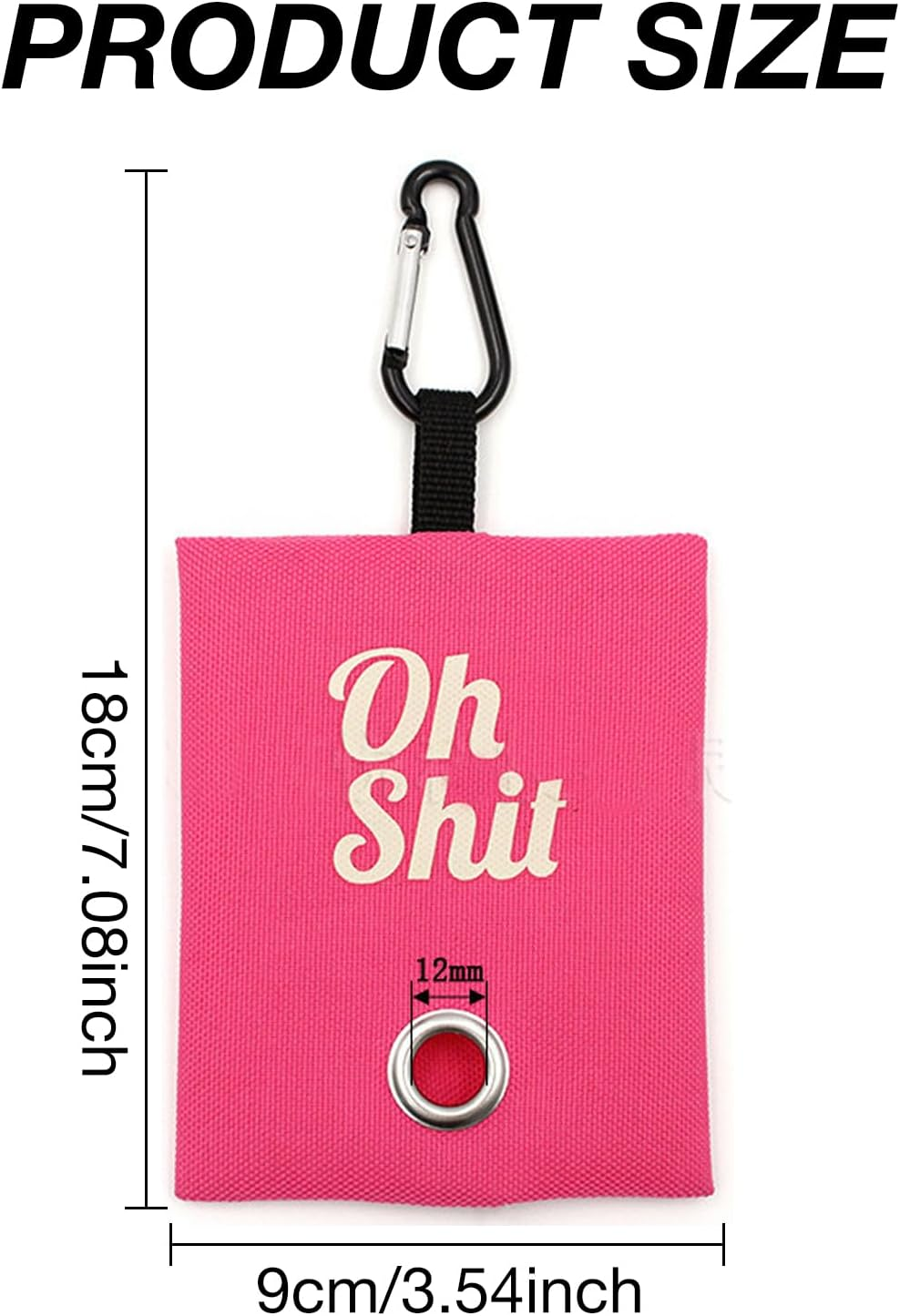 RTRTGS Pack of 2 Dog Waste Bag Dispenser, Portable Dog Waste Bag Holder for Leash, Dog Poo Bags Container with Metal Clip for Walking, Running or Outdoor Accessories (Pink, Rose Red) image number 2