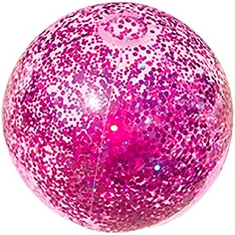 2Pc Land & Sea Bling Inflatable Swimming Pool Ring/Ball Set Water Float Pink image number 1