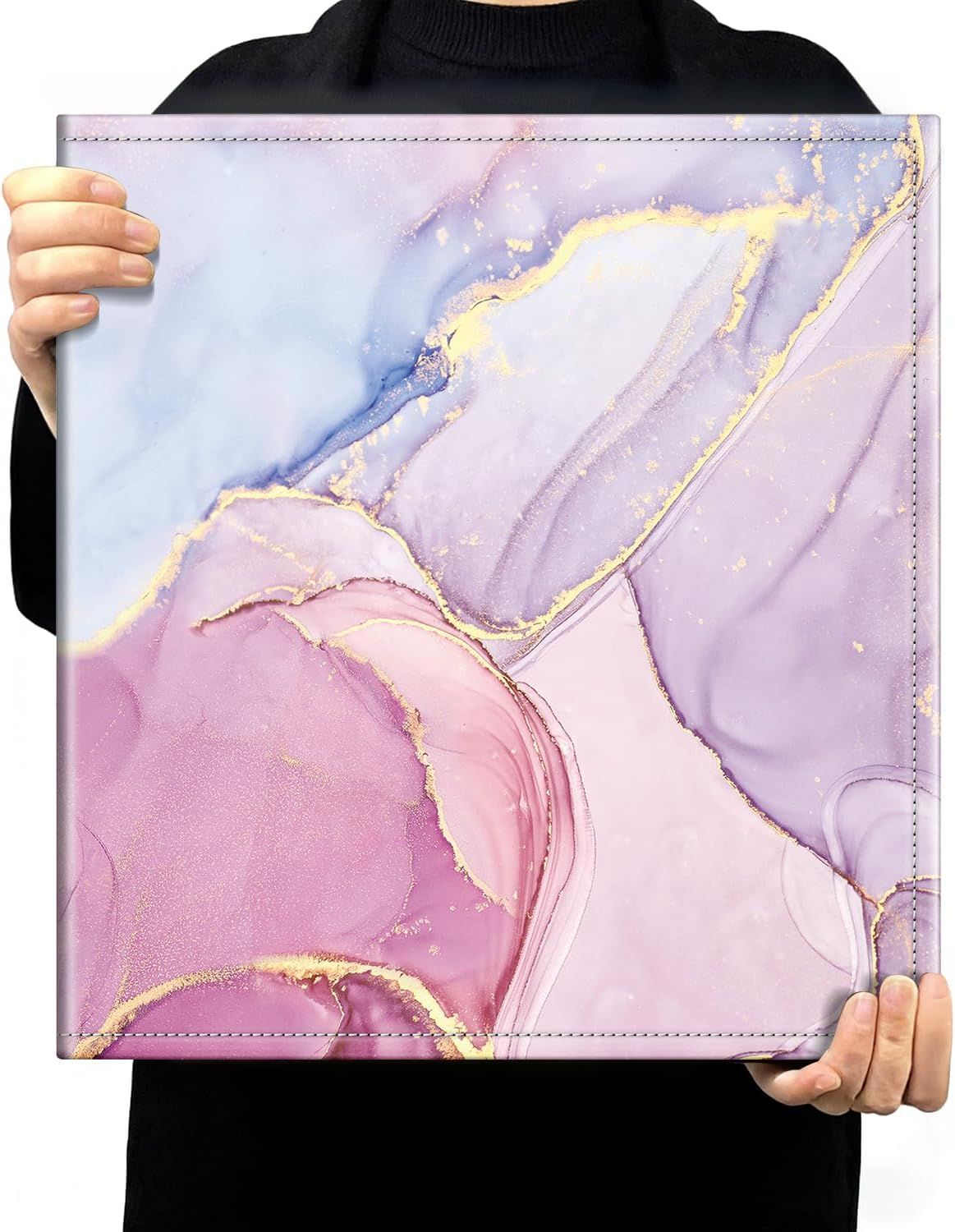 Fintie Photo Album 4X6 Photos - 600 Pockets Large Capacity Photo Book Cover for Family Wedding Anniversary Baby Vacation Pictures, Dreamy Marble