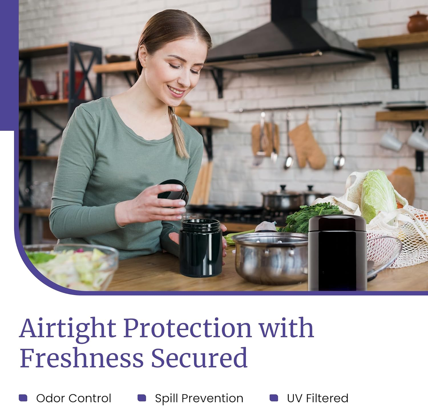 Infinity Jars 250 Ml (8.3 Fl Oz) Tall Black Ultraviolet Refillable Empty Glass Screw Top Jar image number 1