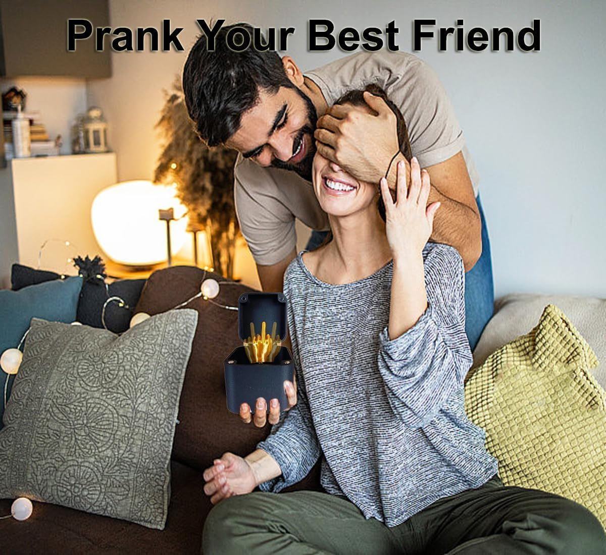 LXLUOO Middle Finger in a Box, Spoof Hand Prank Pop up Gift with Box for Adults, Christmas Novelty Fun Prank Gift image number 5