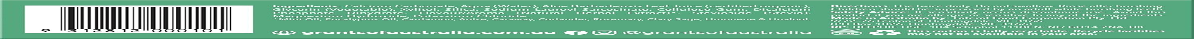 Grants Mild Mint Toothpaste, 110 G image number 3