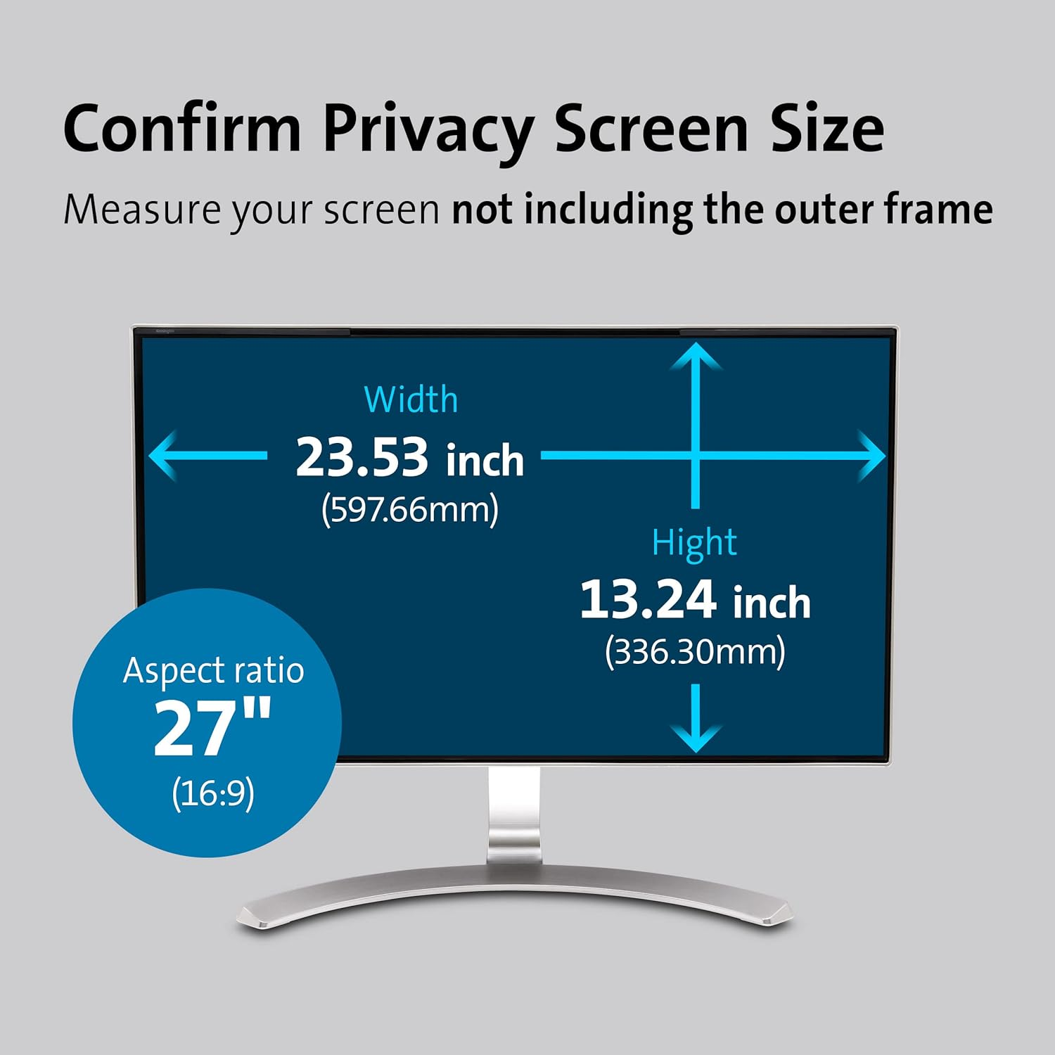 Kensington Reversible Privacy Screens for Monitors image number 4