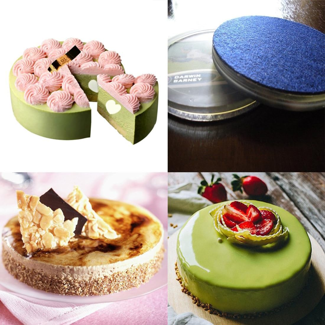 3 PCS Large round Silicone Disc Cake Mold, round Cake Pan Silicone Moulds for Baking, 3-Cavity Non-Stick Baking Tray, Chocolate Cover Cookie Mold Chocolate Moulds Handmade Soap Moulds image number 6