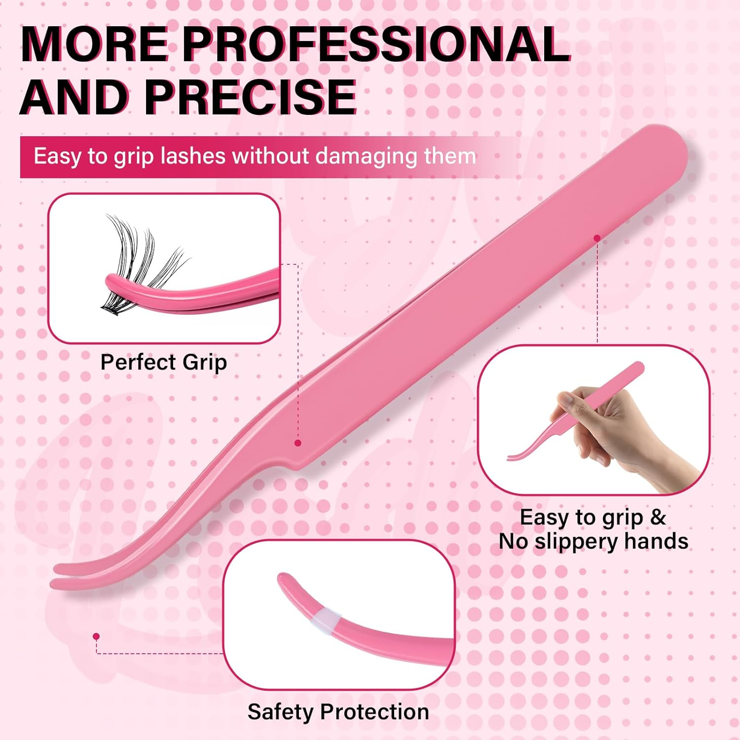 DIY Lash Extension Kit 280 Pcs Cluster Lashes Lash Clusters Kit 30D+40D with Lash Bond and Seal Waterproof Lash Applicator Individual Lashes Apply at Home Easy(30D+40D-9-16Mix Kit) image number 6