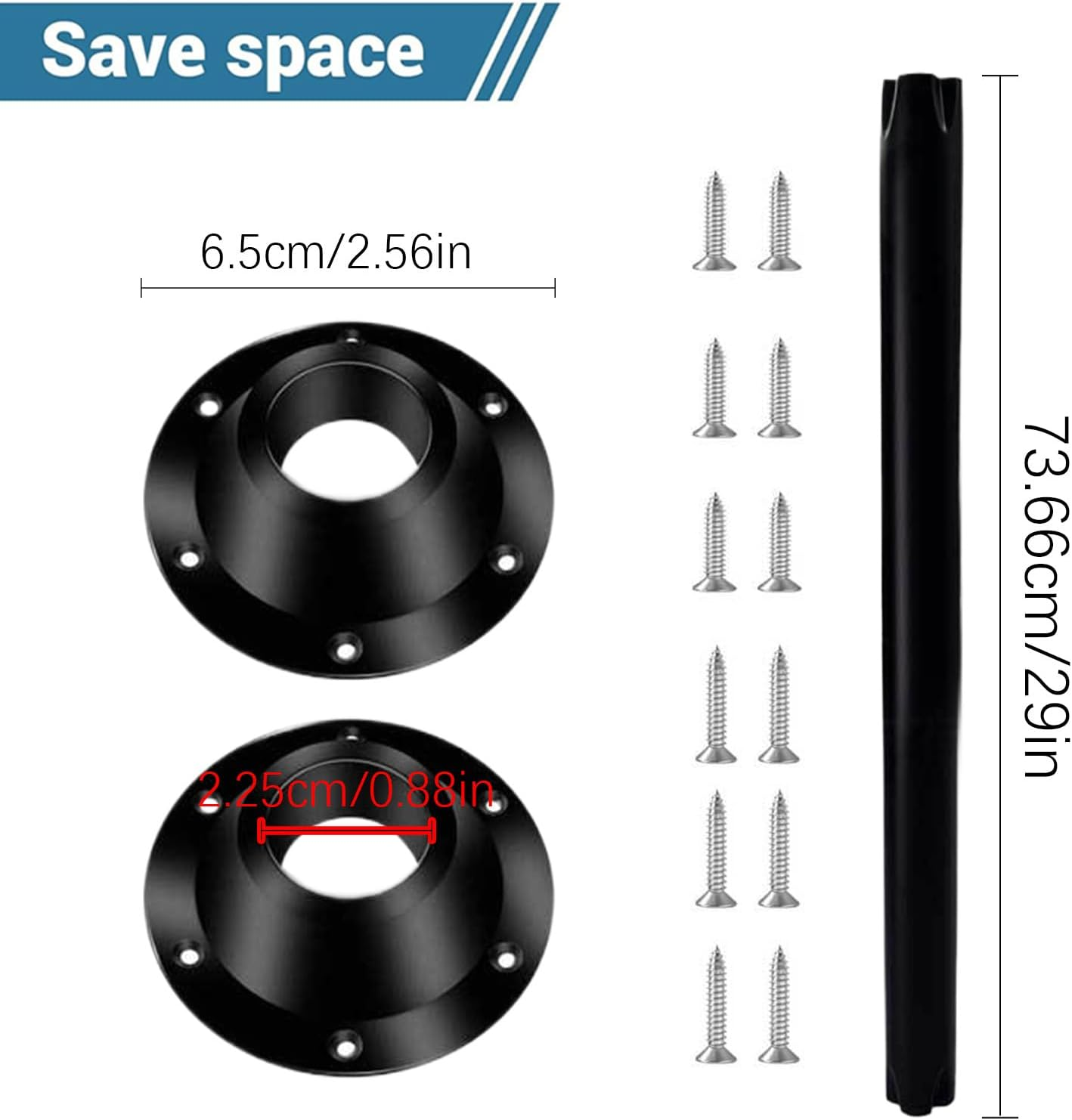 RV Table Base &ndash; RV Pedestal Table Base Flange | Table Leg Base Mount | Lightweight Detachable RV Interior Accessories | Heavy Duty Table Pedestal Stand Base for Van Use image number 5