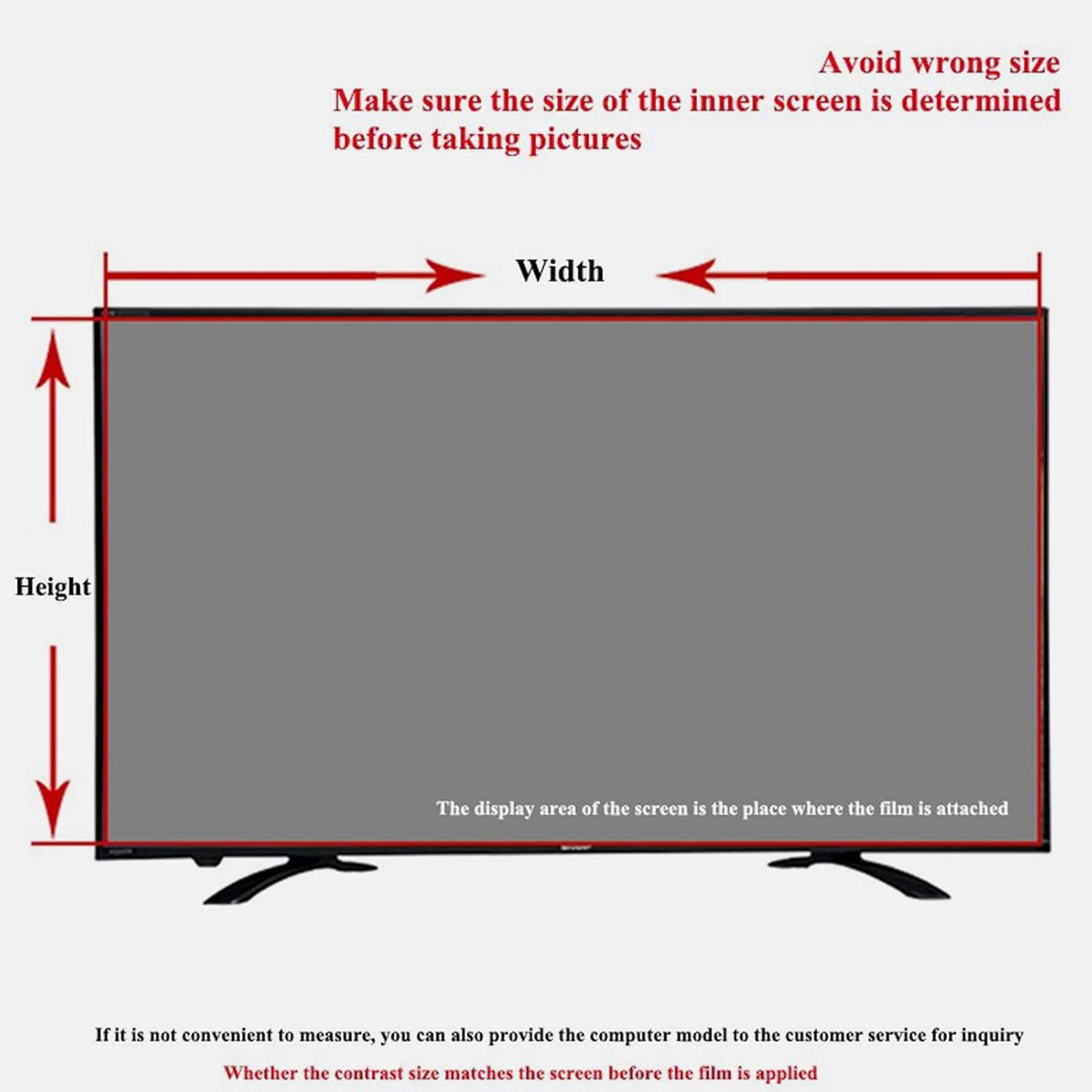 TV Screen Protector Anti-Glare Anti-Scratch for 32-75 Inch Monitor, anti Blue Light Protector Film for LCD, LED, 4K OLED & QLED HDTV Displays,32" 698 * 392 image number 4