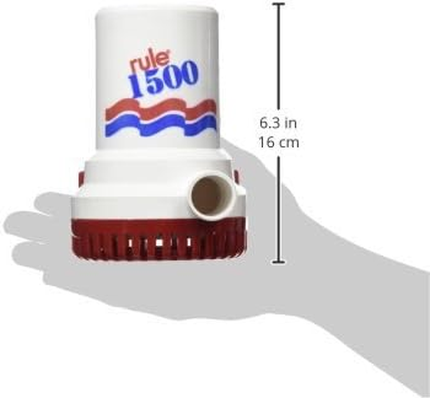 Rule Bilge Pumps, 1500 GPH Non-Automatic