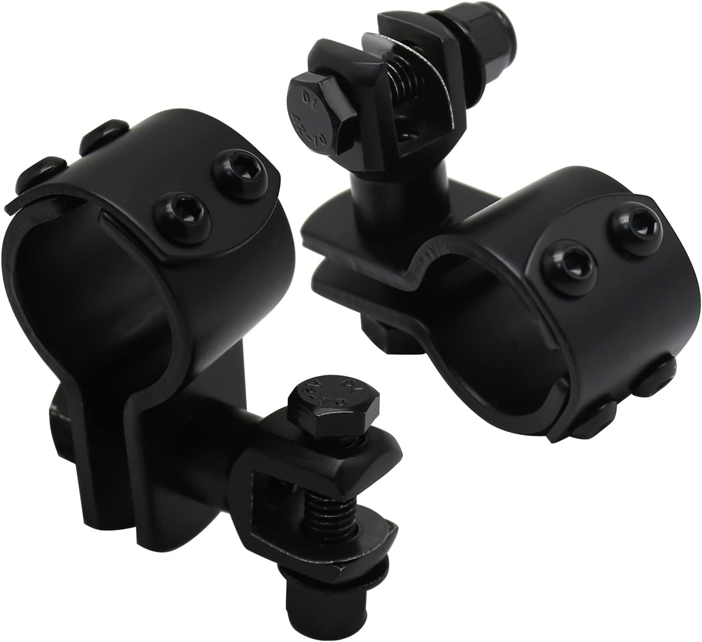 Motorcycle Highway Pegs Mount Clamp Footpegs Engine Guard Mounts Adapter Fit for Harley Yamaha Honda Suzuki Kawasaki 25Mm 32Mm 34Mm (Chrome)