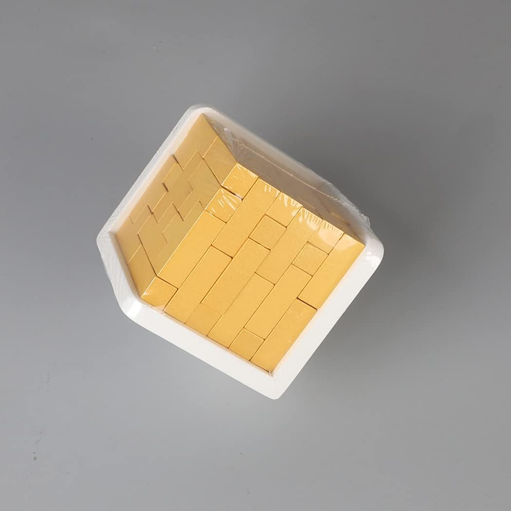 Wooden Brain Teaser Puzzle Cube Wooden Puzzles T-Shaped Jigsaw Logic Puzzle Educational Toy for Kids and Adults by AHYUAN (Golden) image number 4